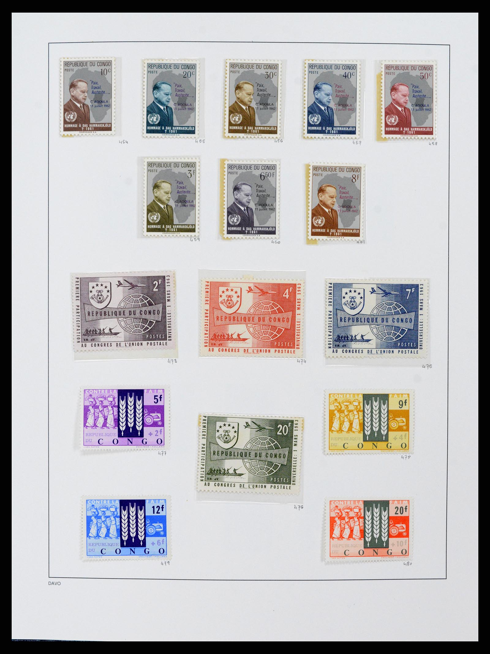 38159 0053 - Postzegelverzameling 38159 Belgisch Congo 1886-1964.