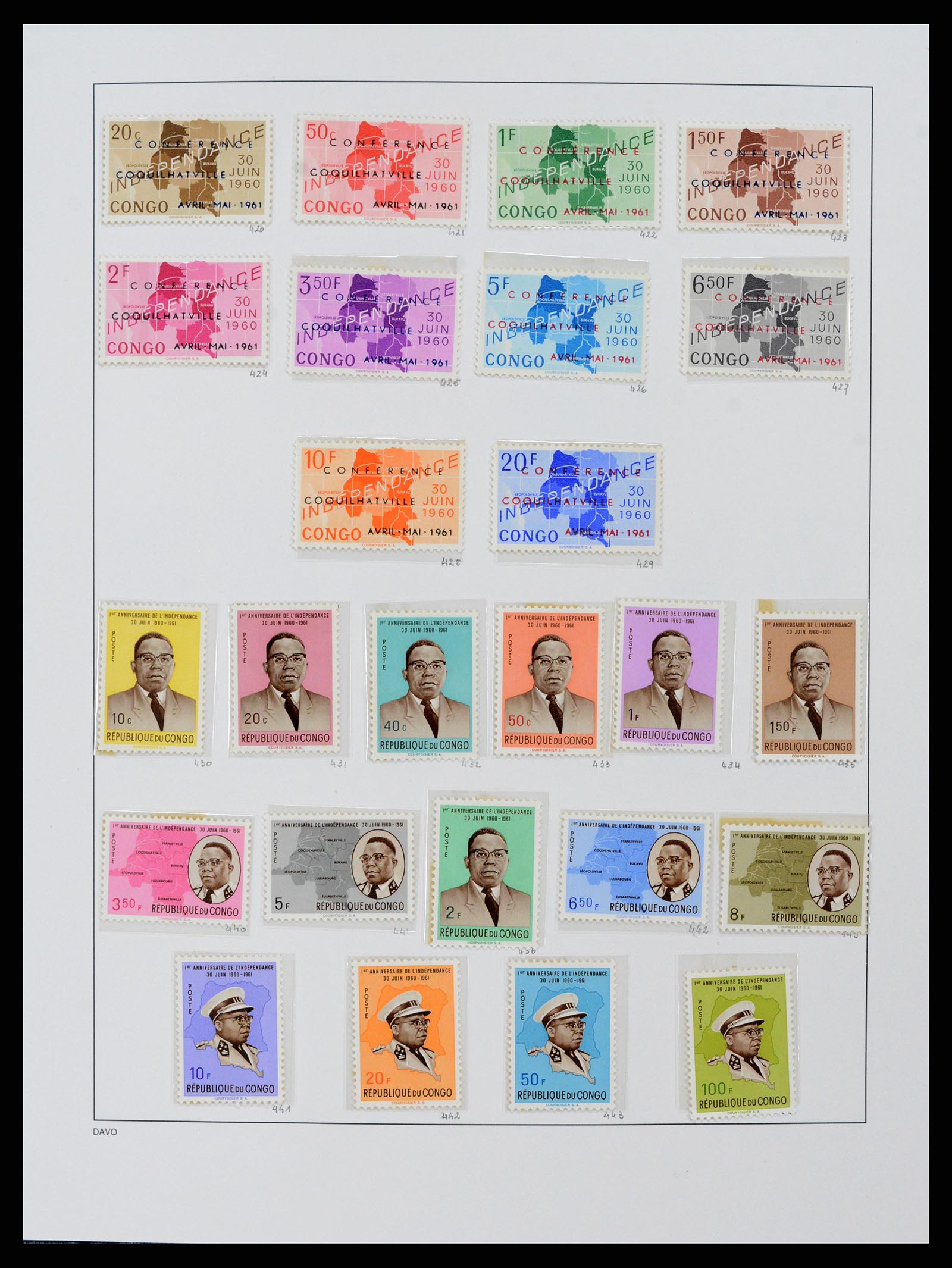 38159 0055 - Postzegelverzameling 38159 Belgisch Congo 1886-1964.