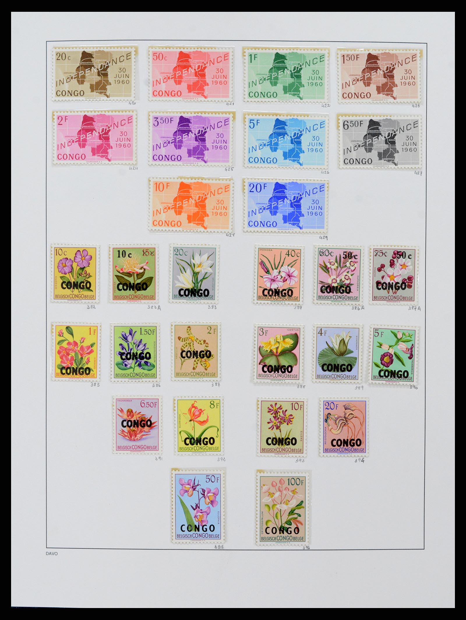 38159 0056 - Postzegelverzameling 38159 Belgisch Congo 1886-1964.