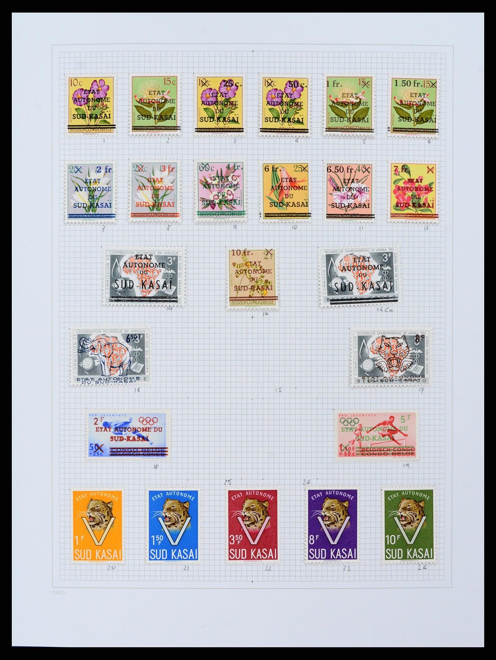 38159 0060 - Postzegelverzameling 38159 Belgisch Congo 1886-1964.