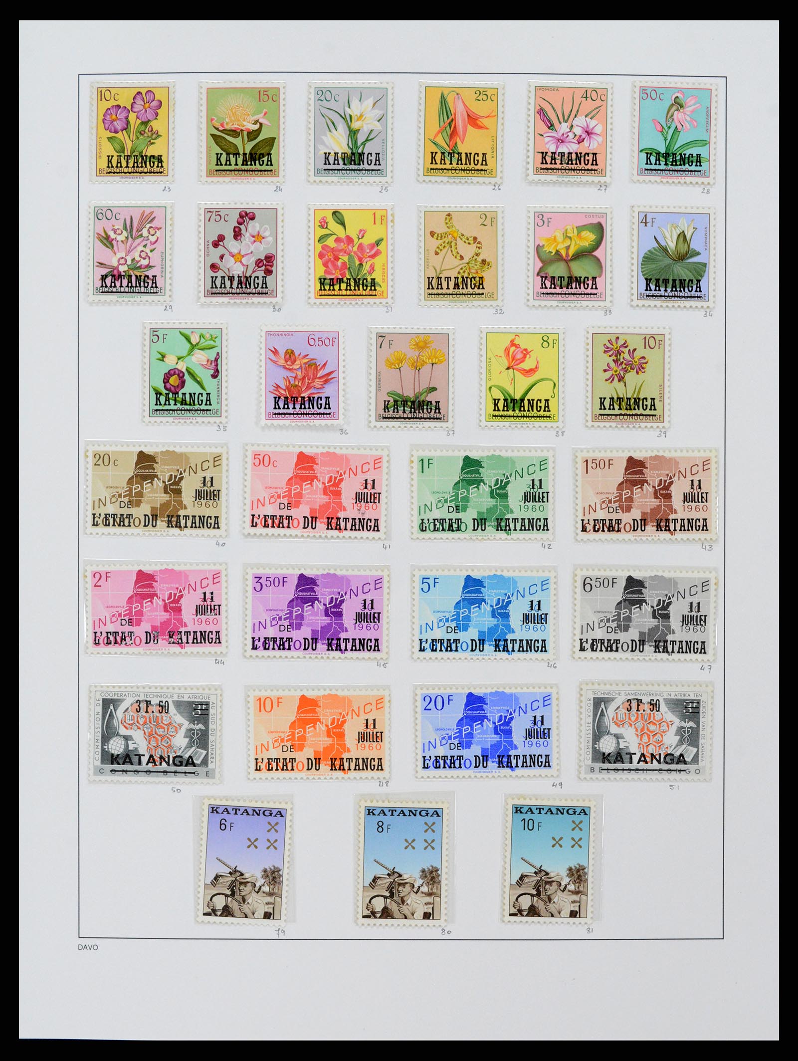 38159 0062 - Postzegelverzameling 38159 Belgisch Congo 1886-1964.