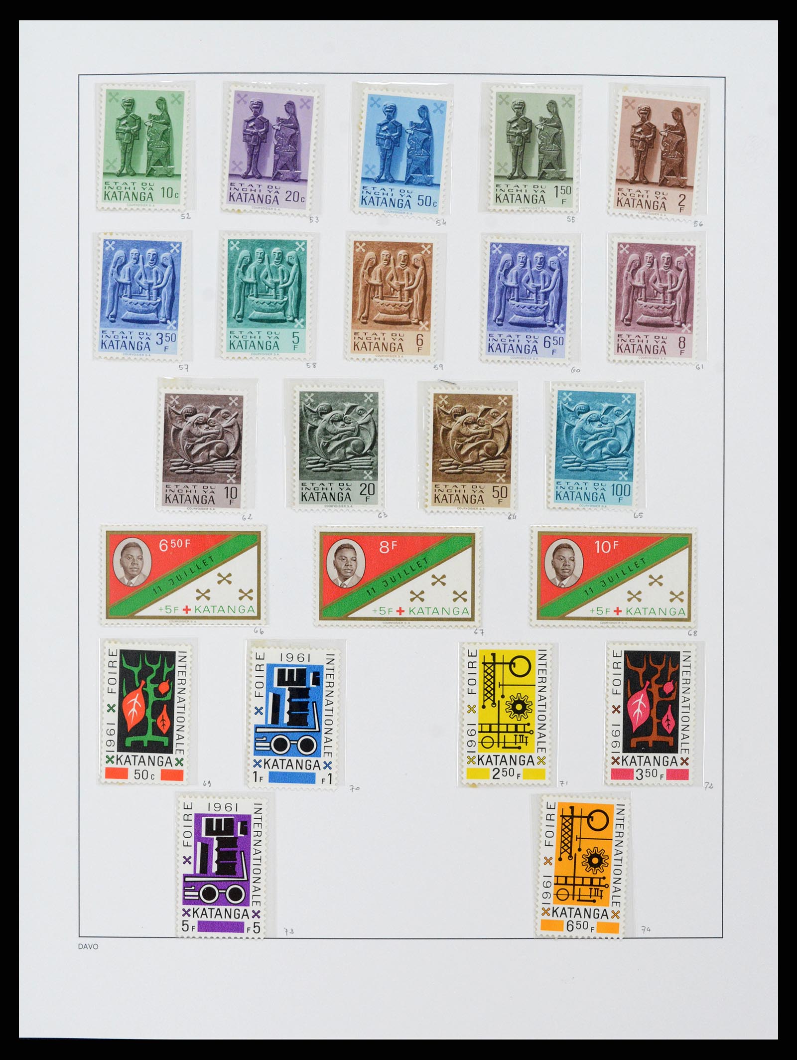 38159 0063 - Postzegelverzameling 38159 Belgisch Congo 1886-1964.