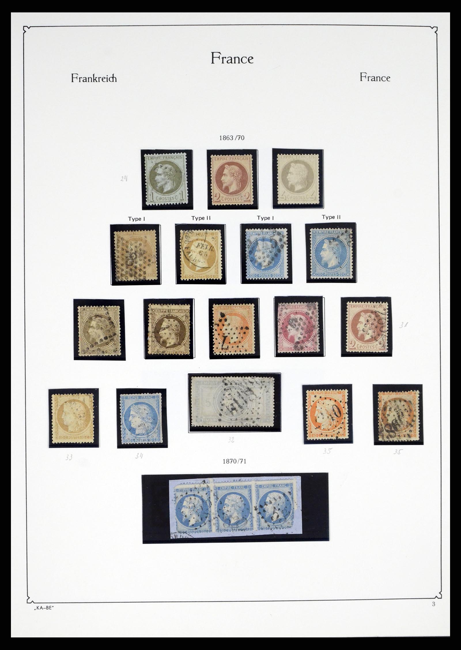 38160 0003 - Postzegelverzameling 38160 Frankrijk 1849-2006.