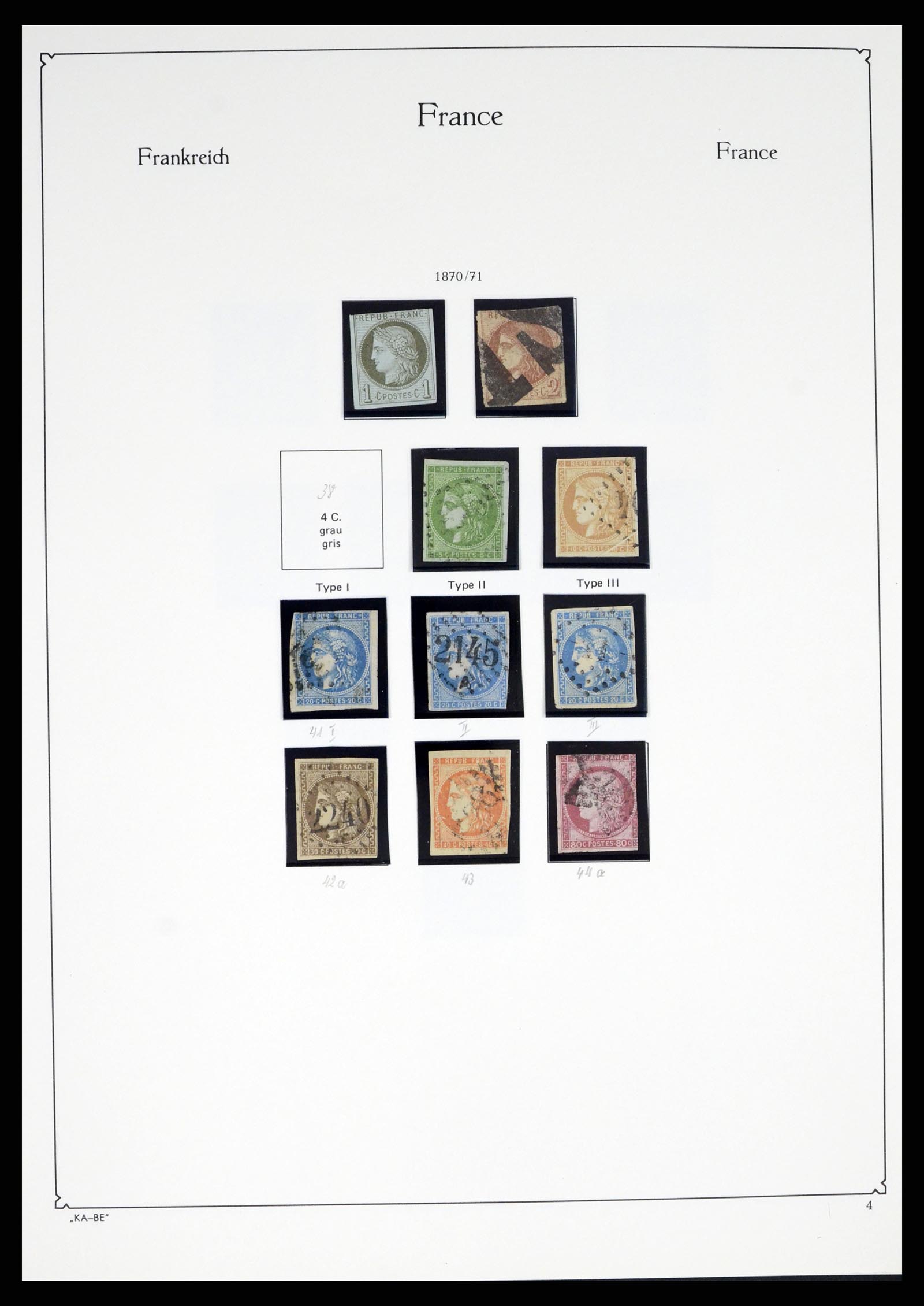 38160 0004 - Postzegelverzameling 38160 Frankrijk 1849-2006.