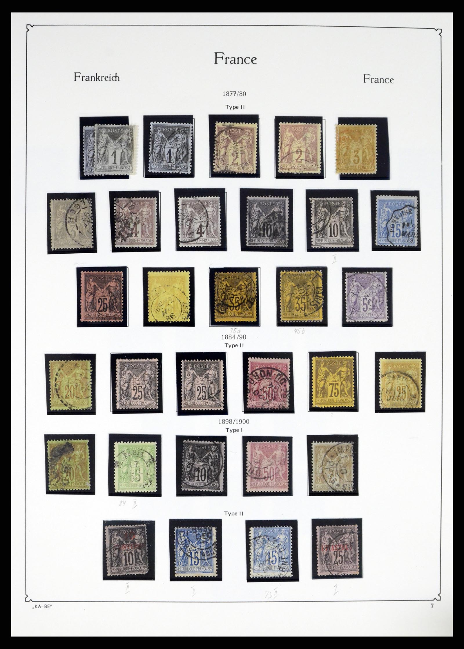38160 0007 - Postzegelverzameling 38160 Frankrijk 1849-2006.