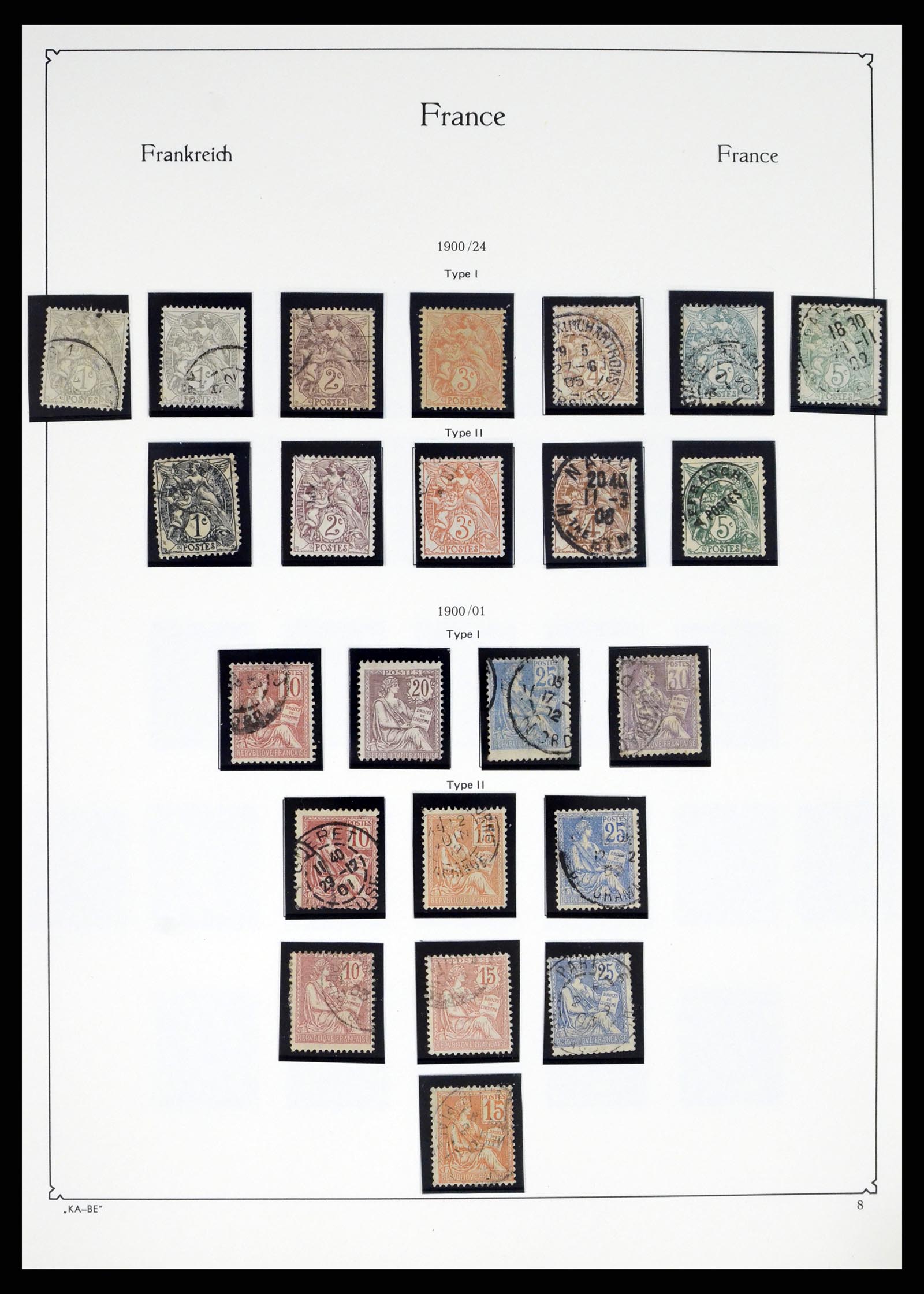 38160 0008 - Postzegelverzameling 38160 Frankrijk 1849-2006.
