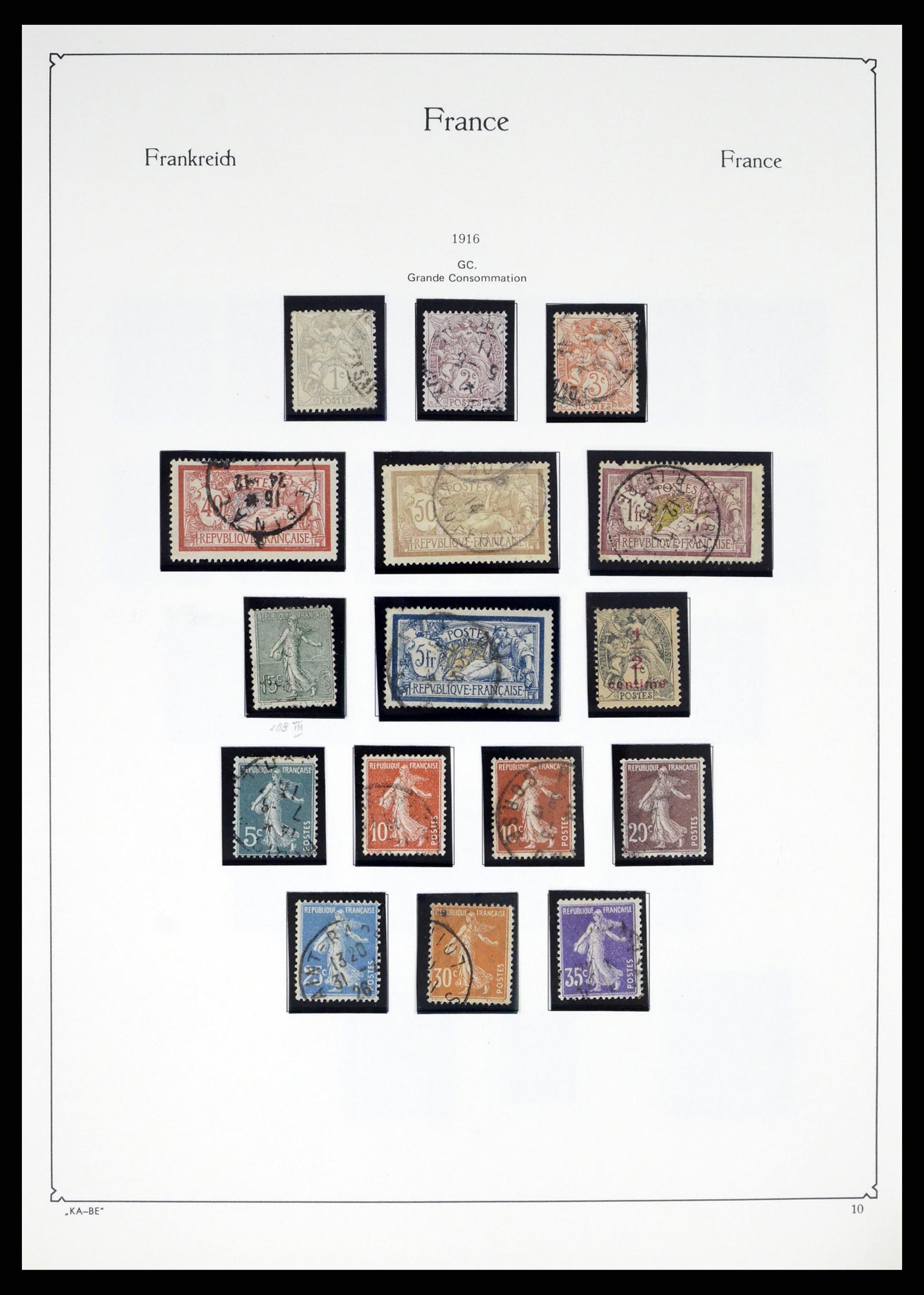38160 0010 - Postzegelverzameling 38160 Frankrijk 1849-2006.
