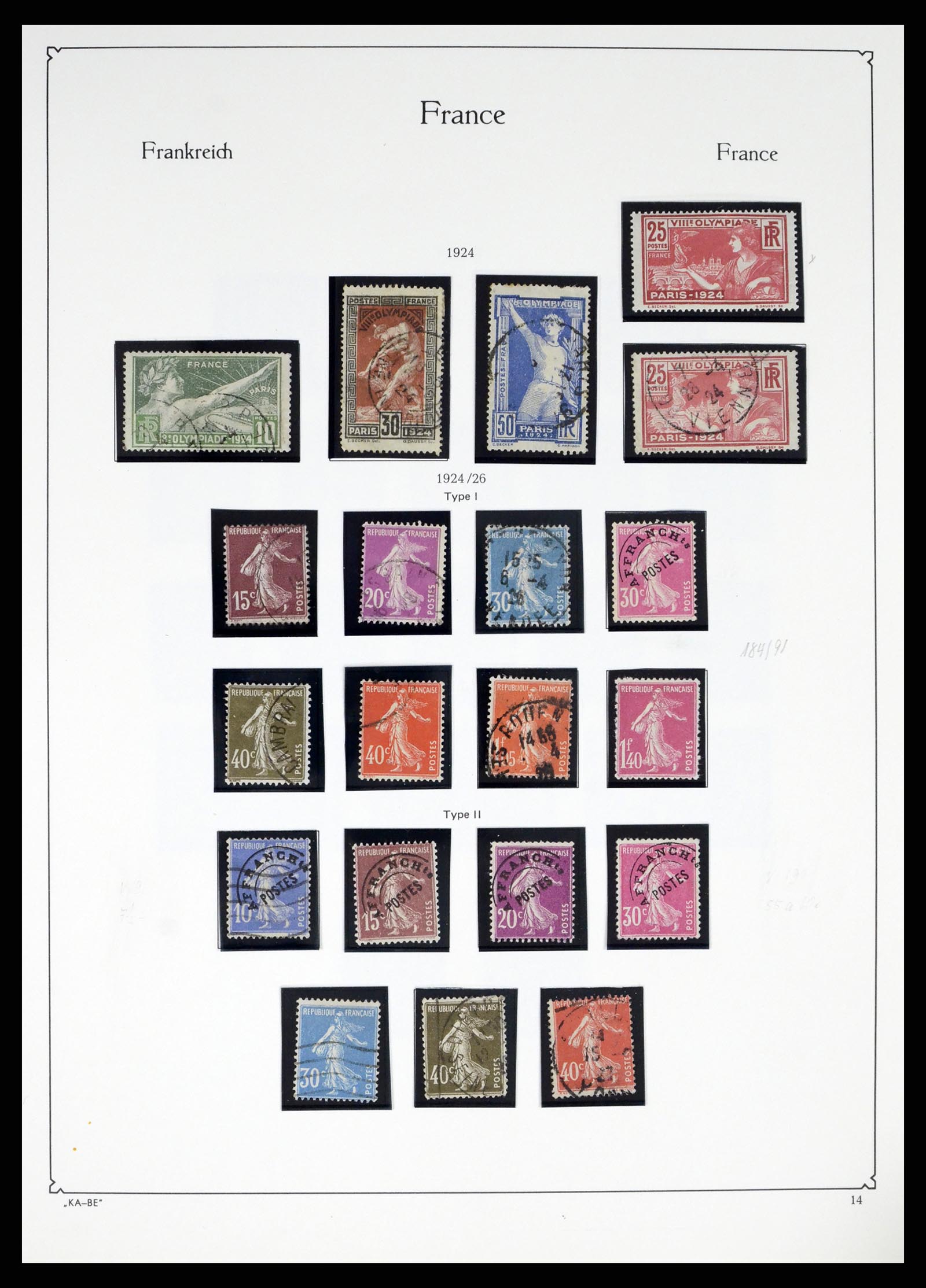 38160 0014 - Postzegelverzameling 38160 Frankrijk 1849-2006.