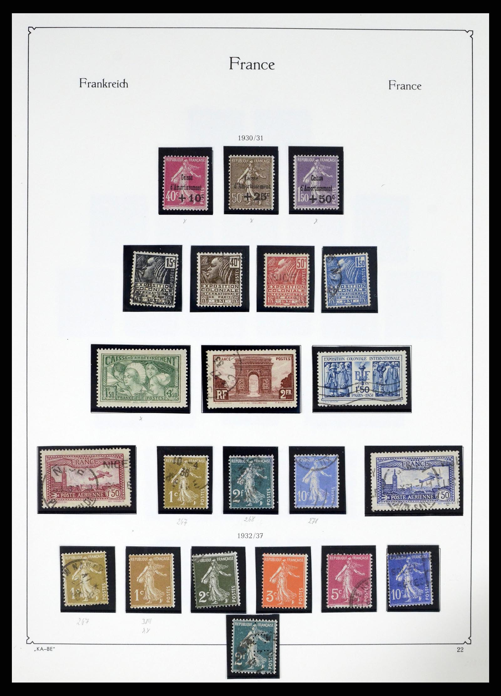 38160 0021 - Postzegelverzameling 38160 Frankrijk 1849-2006.