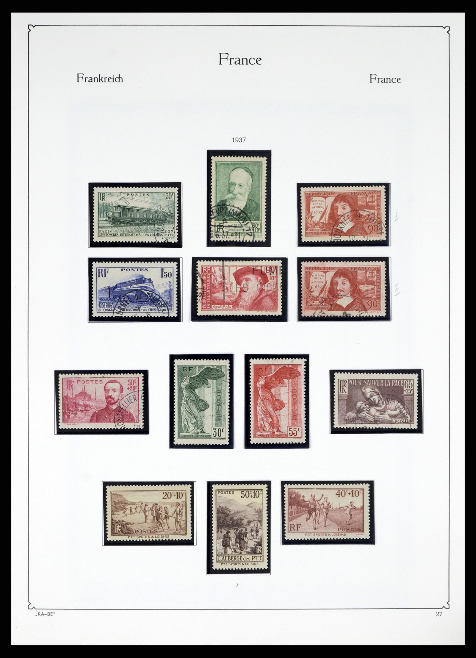 38160 0026 - Stamp collection 38160 France 1849-2006.
