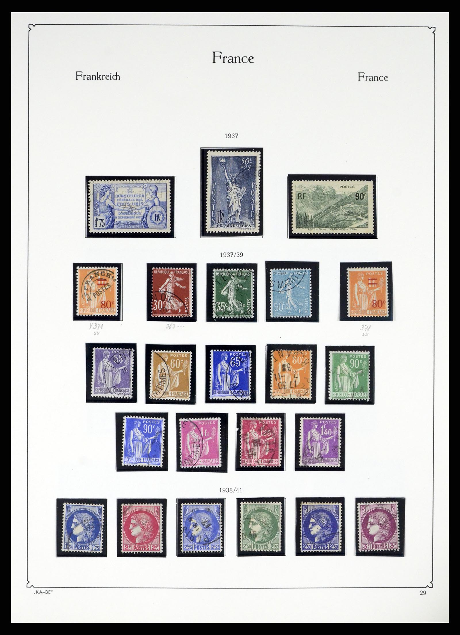 38160 0028 - Postzegelverzameling 38160 Frankrijk 1849-2006.