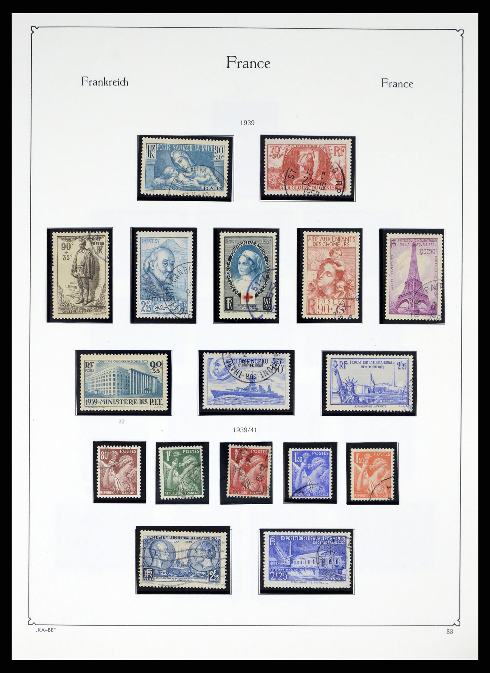 38160 0032 - Stamp collection 38160 France 1849-2006.