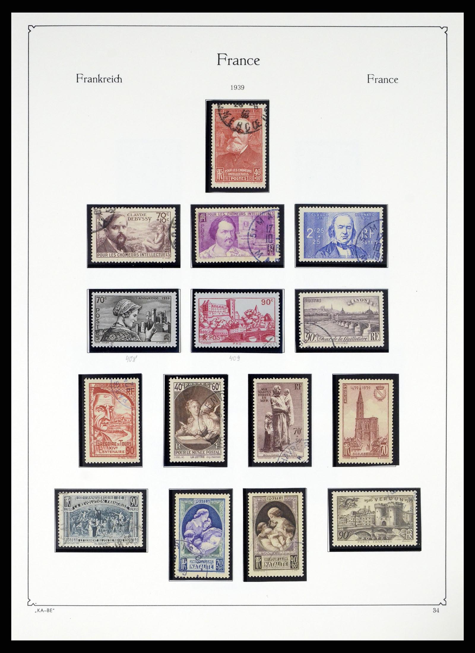 38160 0033 - Stamp collection 38160 France 1849-2006.