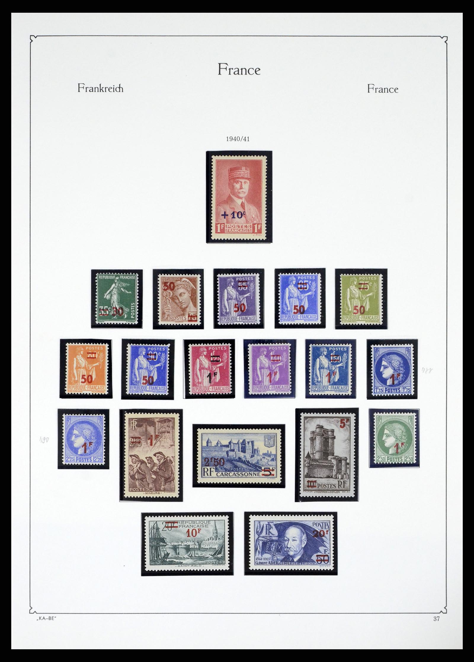 38160 0036 - Postzegelverzameling 38160 Frankrijk 1849-2006.