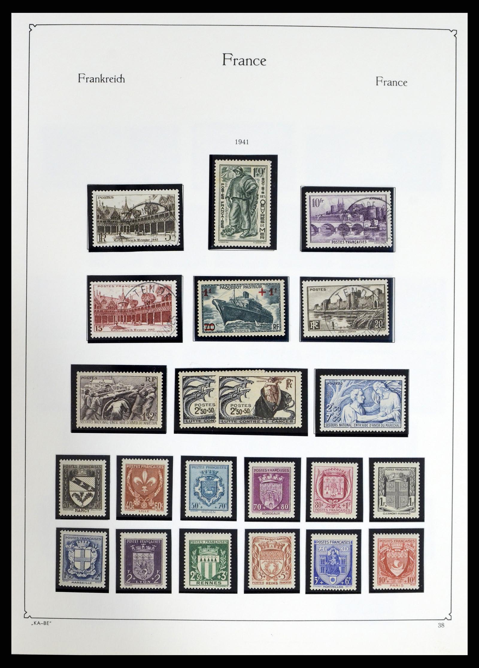 38160 0037 - Stamp collection 38160 France 1849-2006.