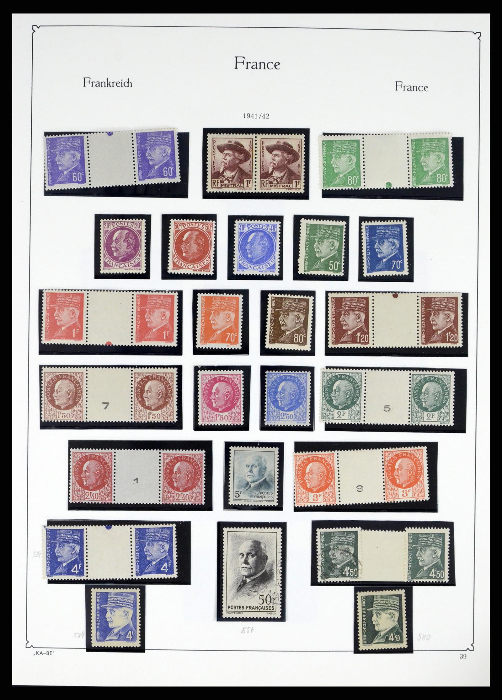 38160 0038 - Postzegelverzameling 38160 Frankrijk 1849-2006.
