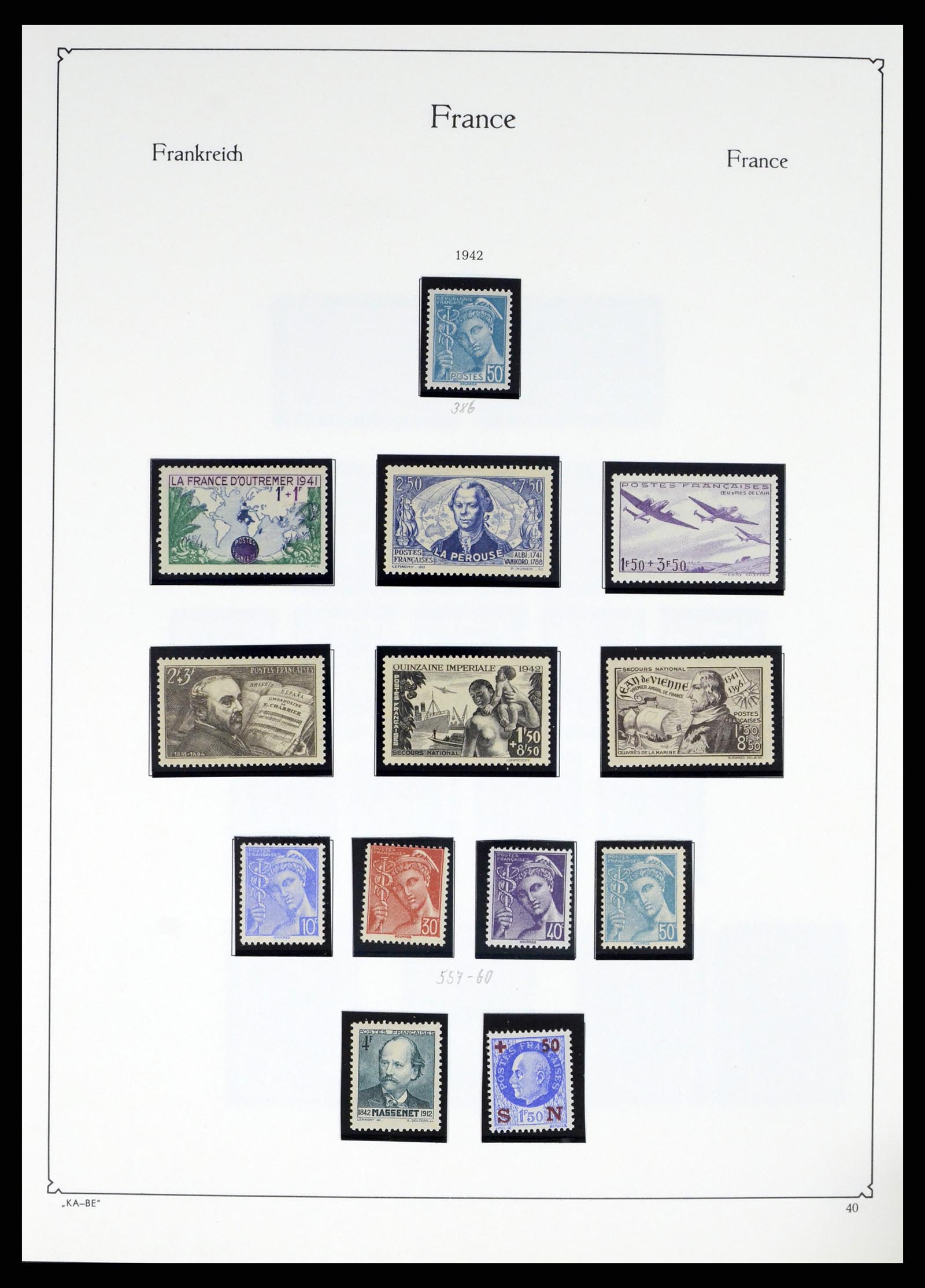 38160 0039 - Postzegelverzameling 38160 Frankrijk 1849-2006.
