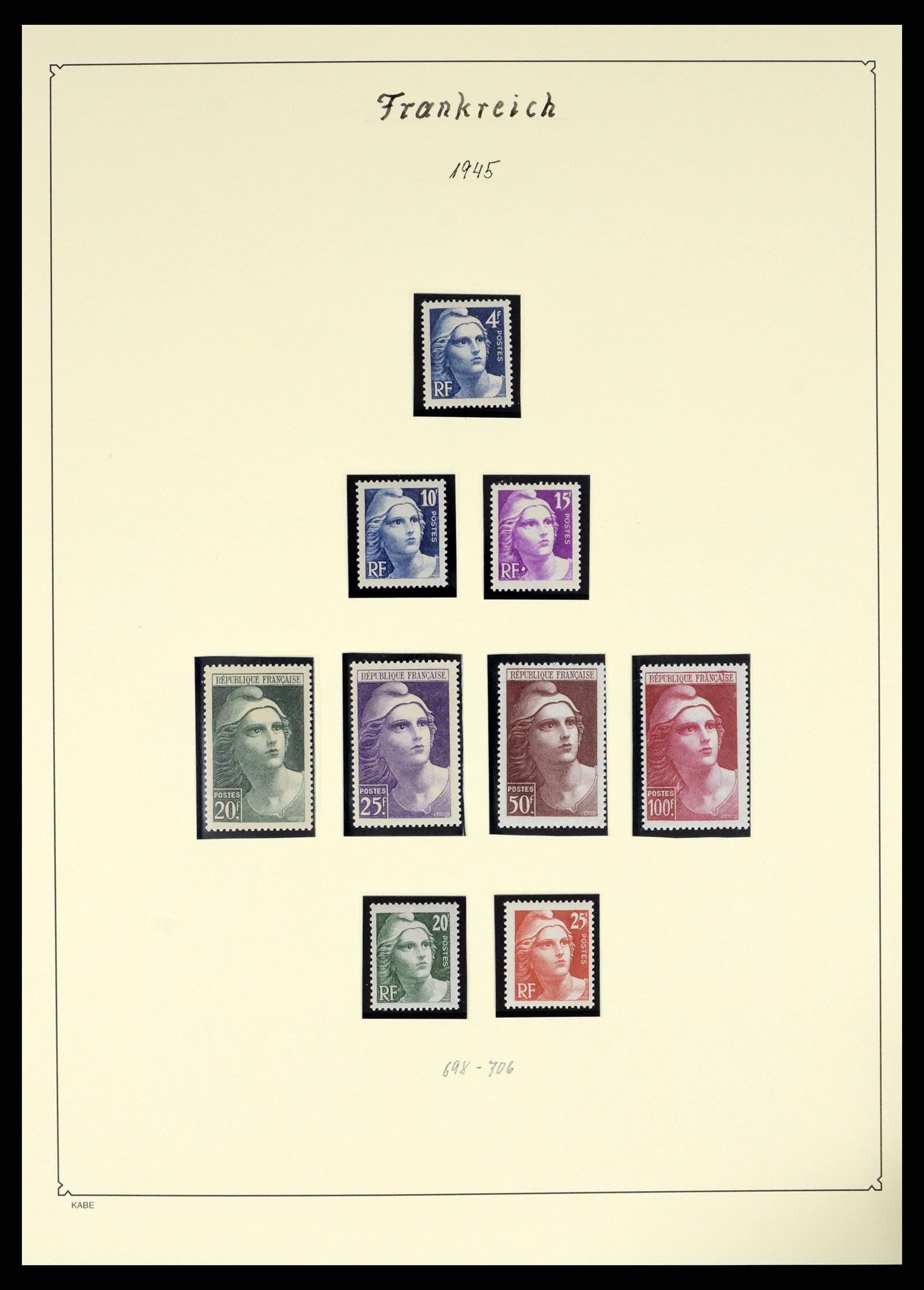 38160 0056 - Postzegelverzameling 38160 Frankrijk 1849-2006.