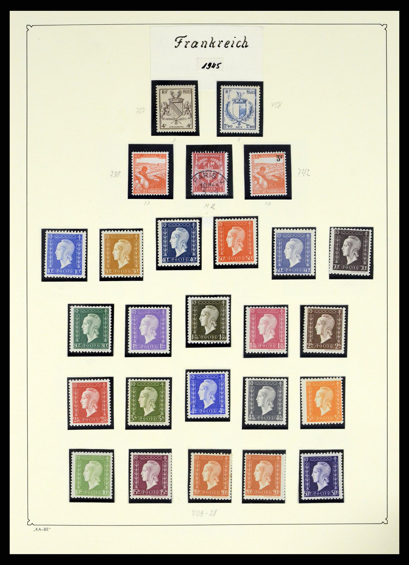 38160 0057 - Stamp collection 38160 France 1849-2006.