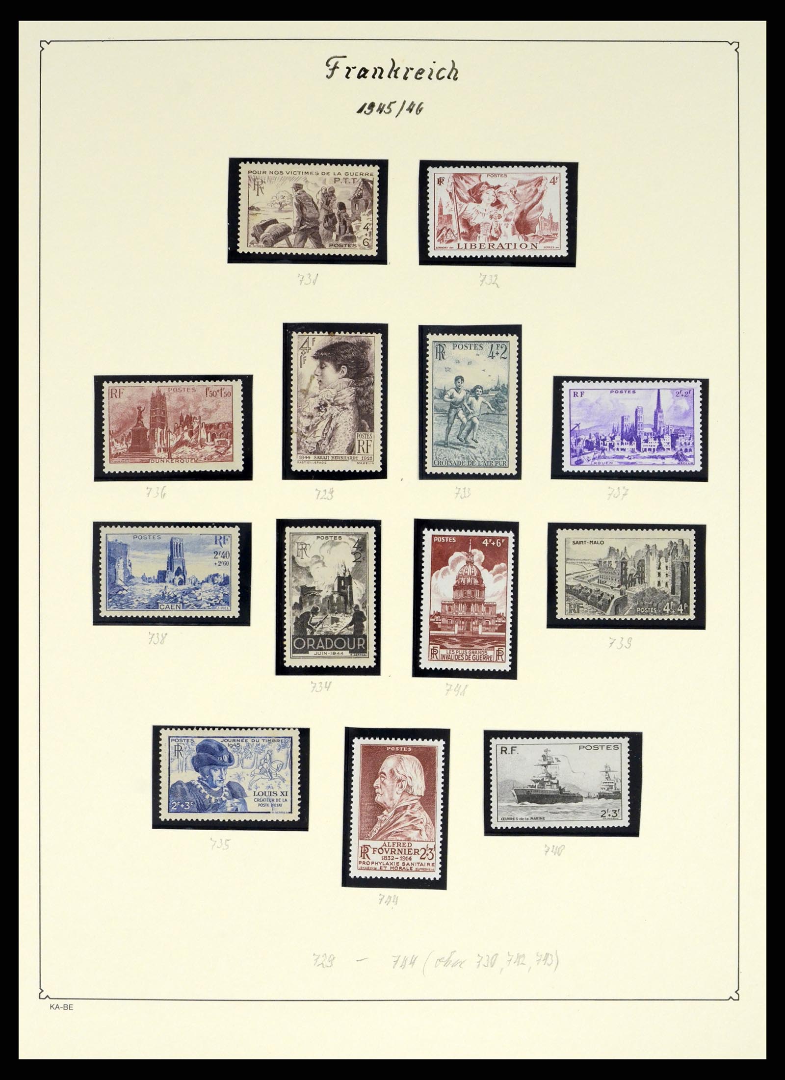 38160 0059 - Stamp collection 38160 France 1849-2006.