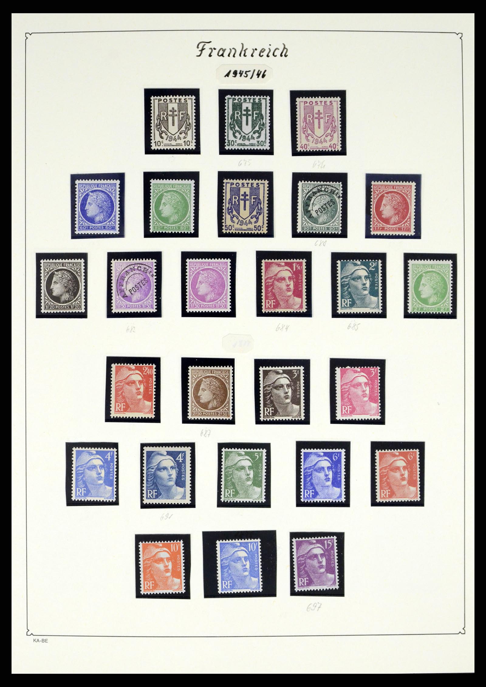 38160 0060 - Postzegelverzameling 38160 Frankrijk 1849-2006.