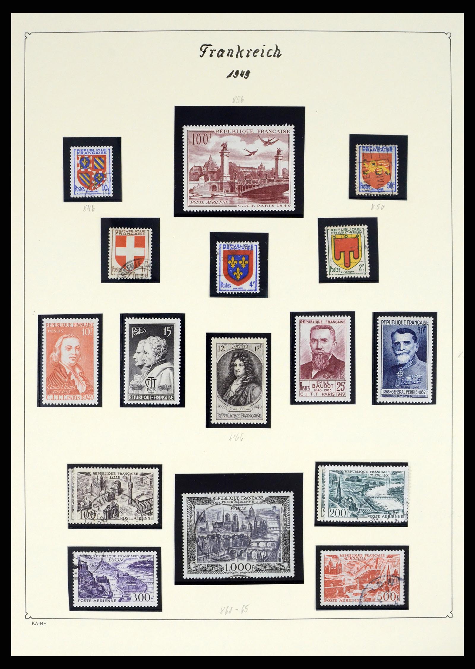 38160 0068 - Stamp collection 38160 France 1849-2006.