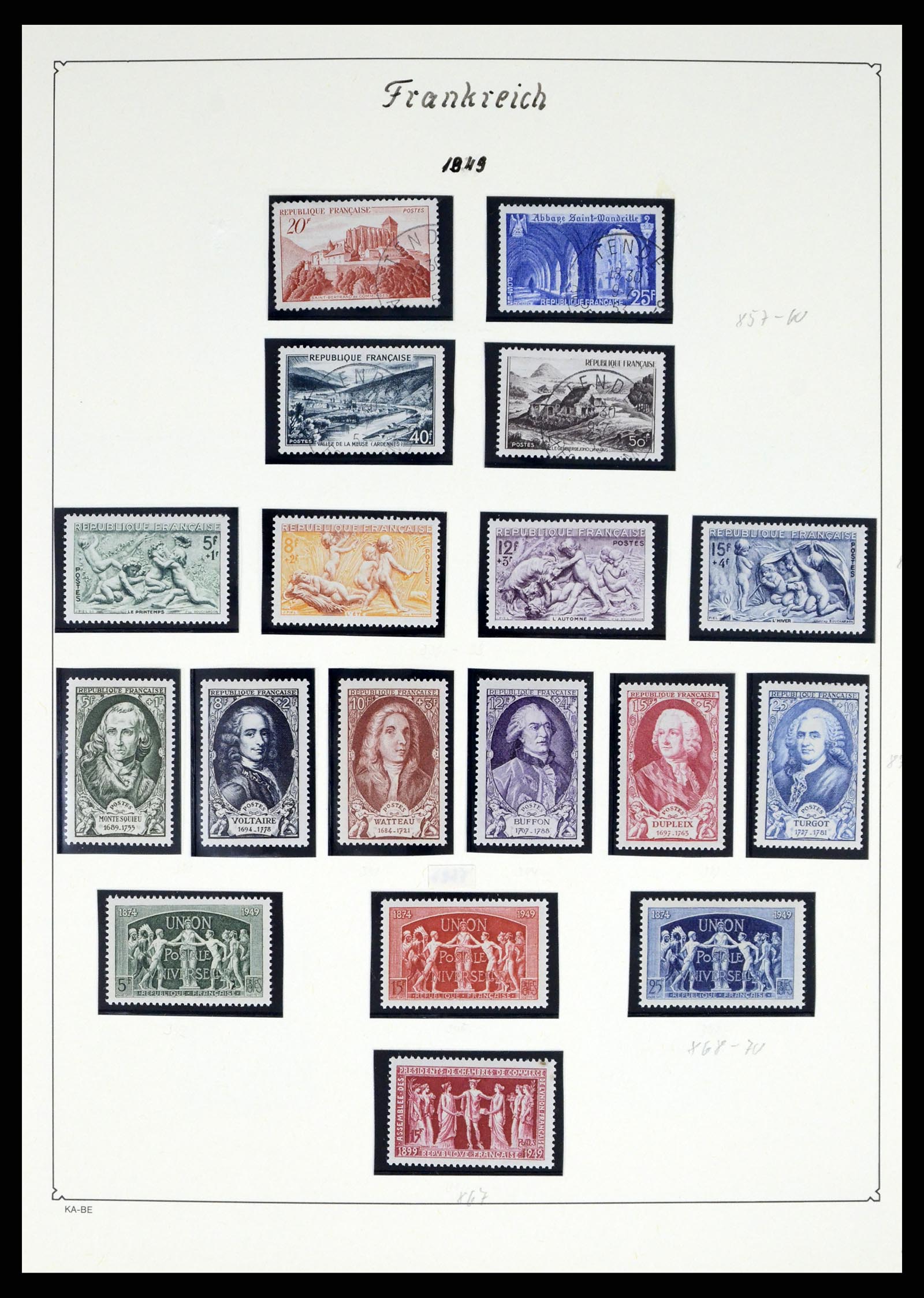 38160 0070 - Stamp collection 38160 France 1849-2006.