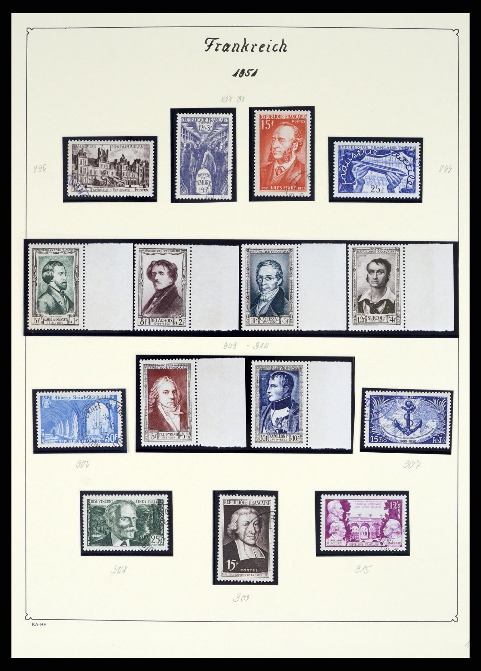 38160 0072 - Stamp collection 38160 France 1849-2006.