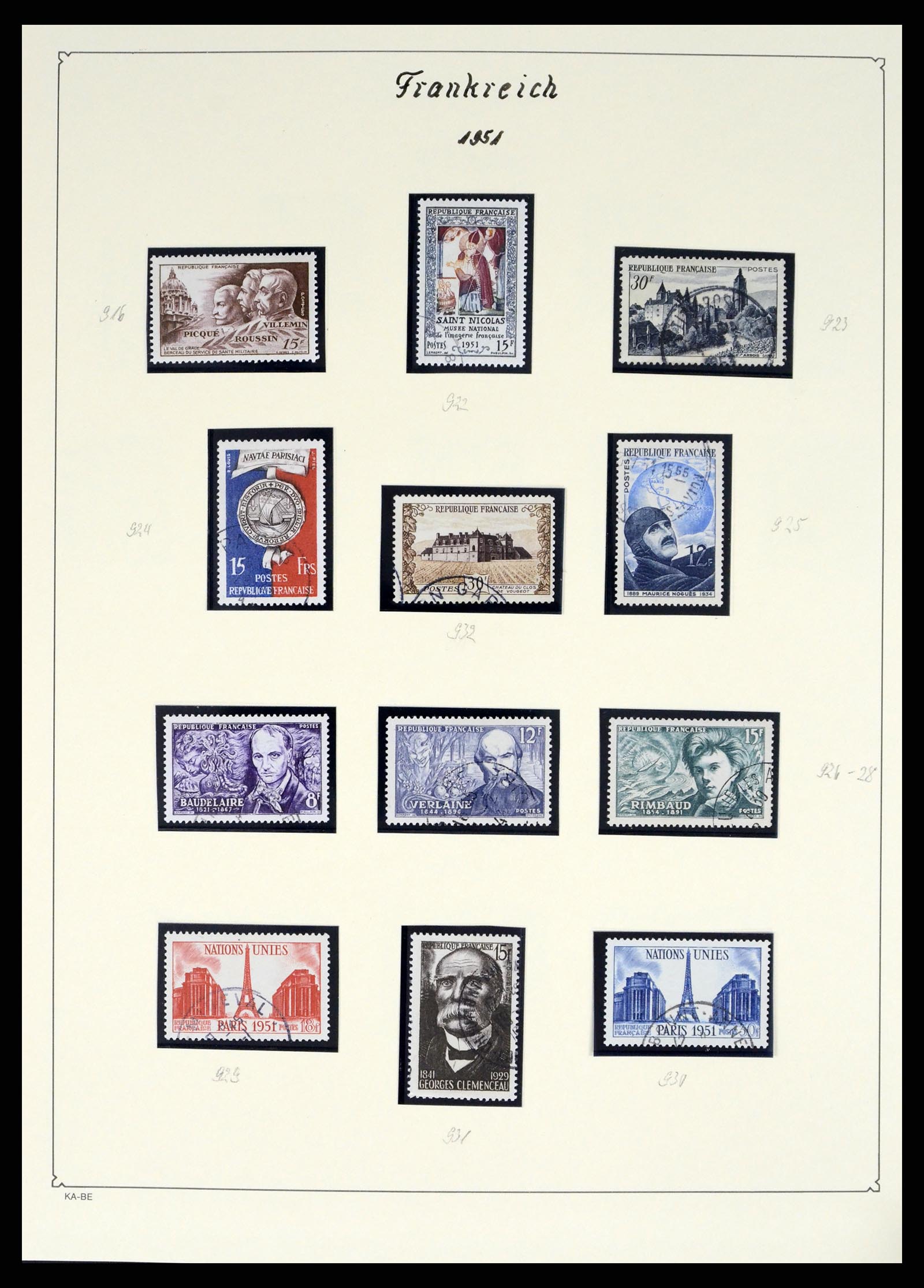 38160 0073 - Stamp collection 38160 France 1849-2006.