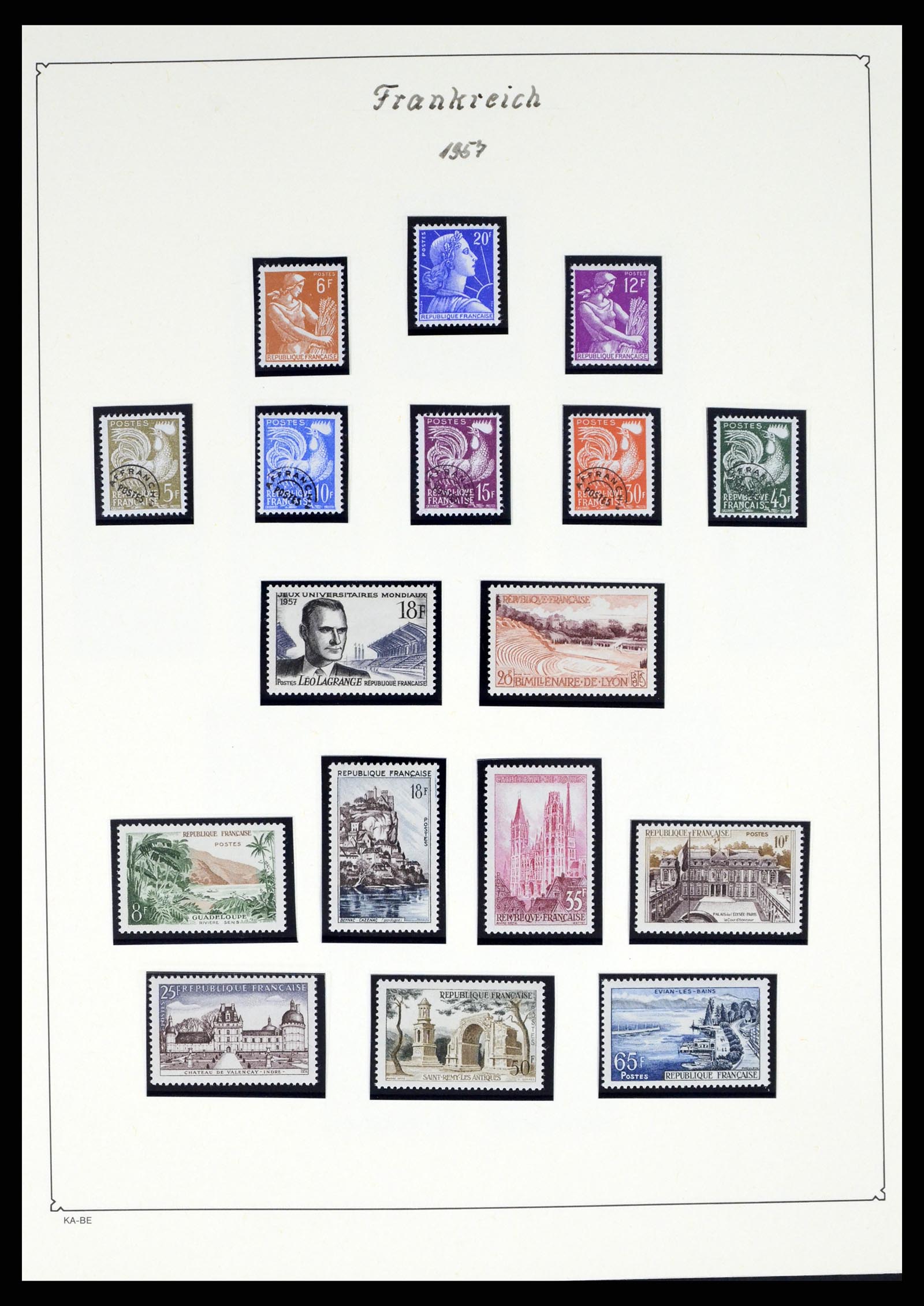38160 0092 - Stamp collection 38160 France 1849-2006.