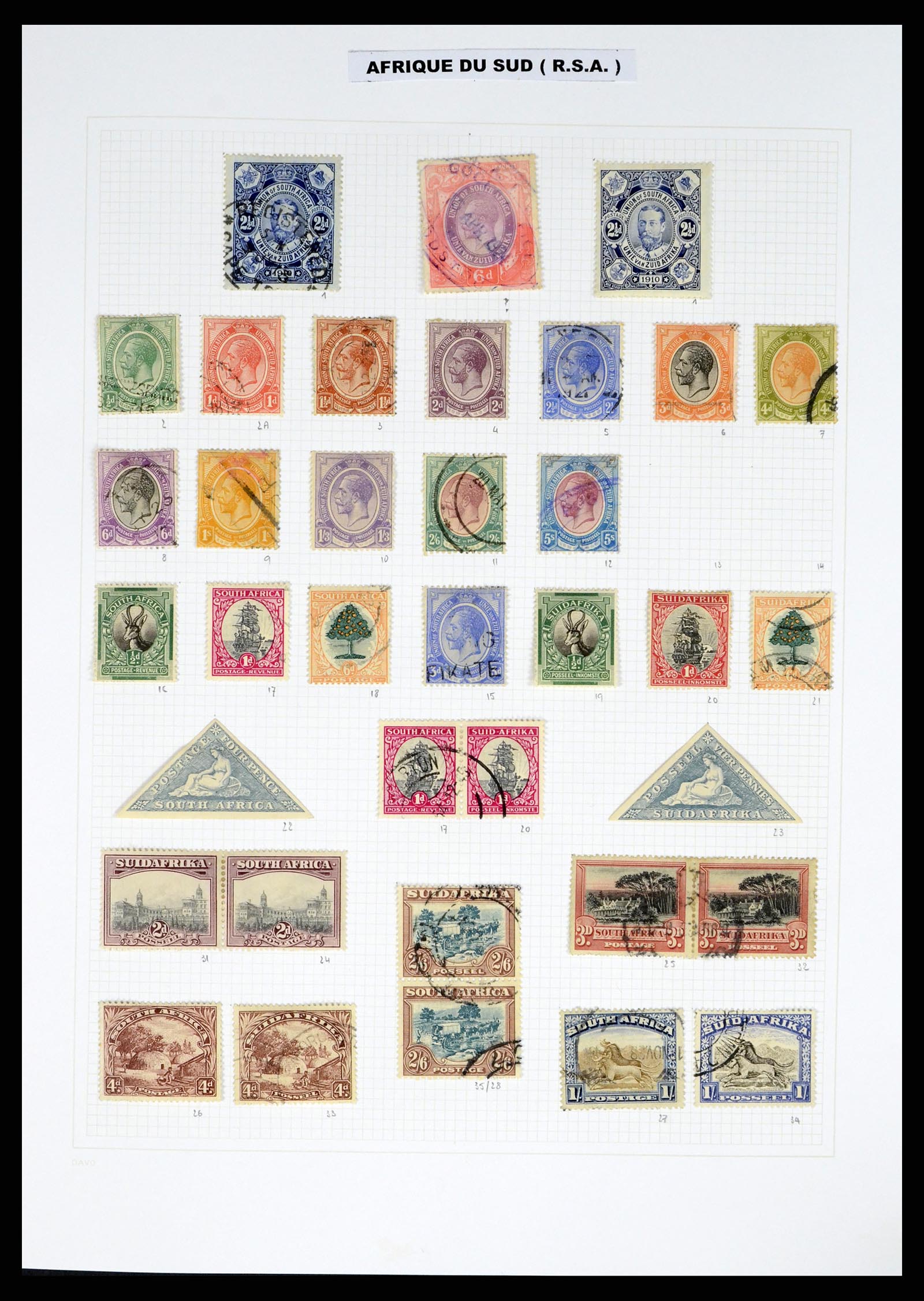 38161 0004 - Postzegelverzameling 38161 Zuid Afrika 1892-2015.