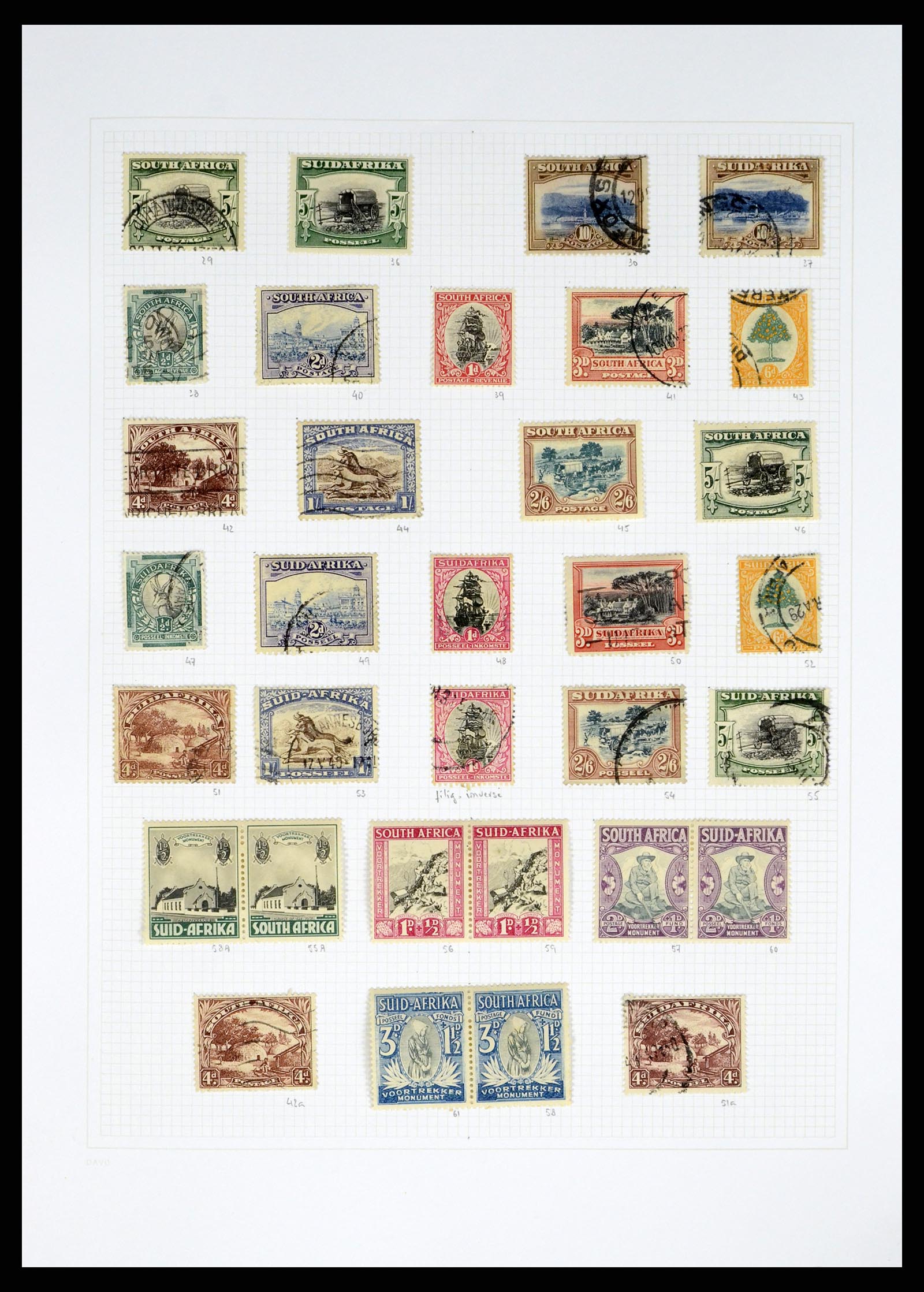 38161 0005 - Postzegelverzameling 38161 Zuid Afrika 1892-2015.