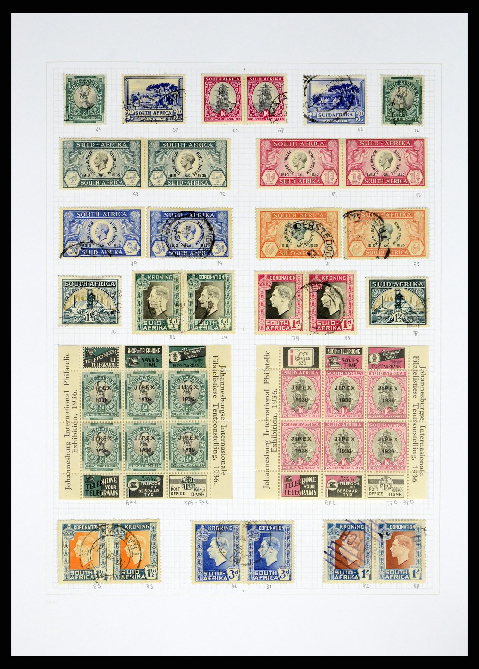38161 0006 - Postzegelverzameling 38161 Zuid Afrika 1892-2015.