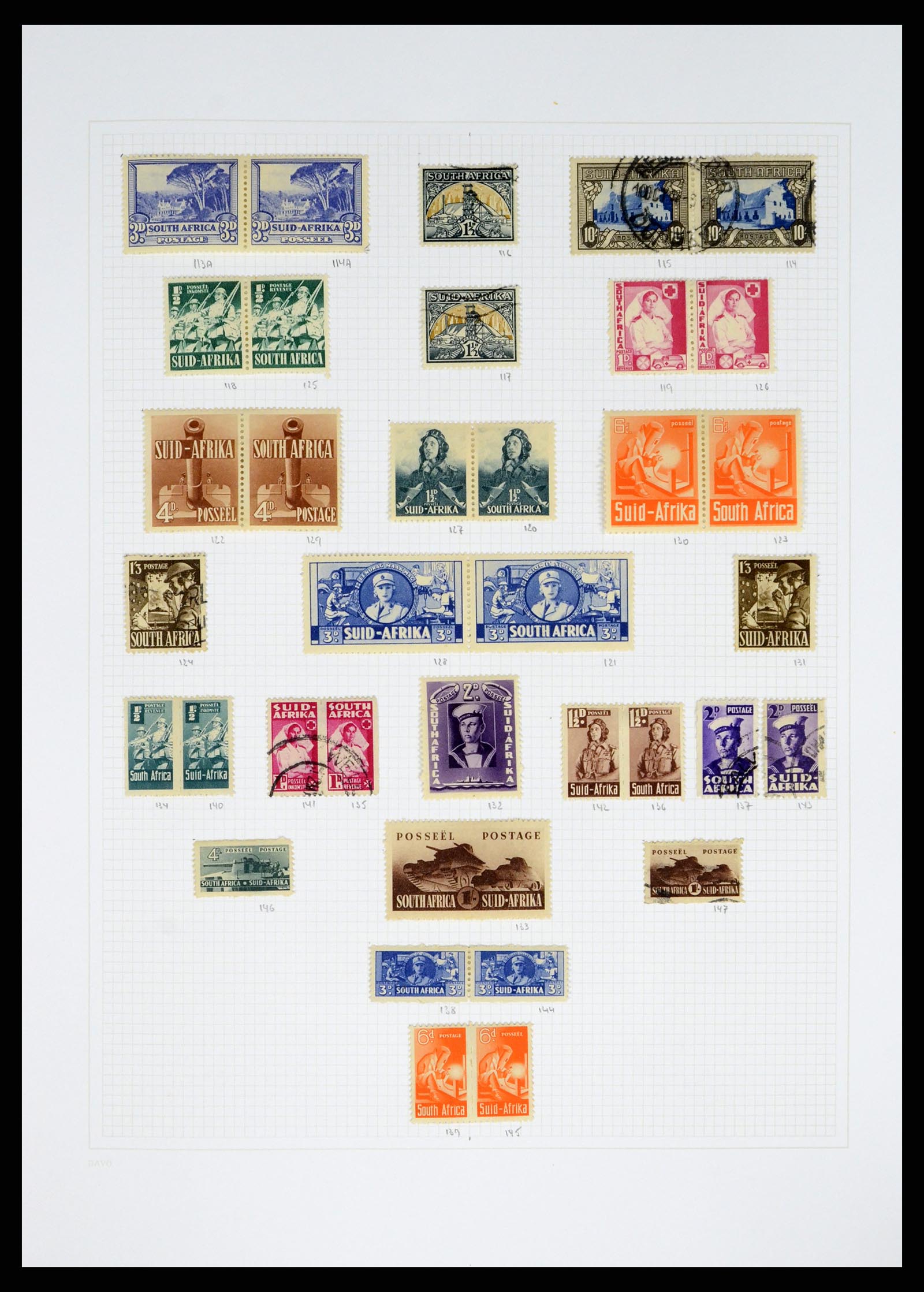 38161 0008 - Postzegelverzameling 38161 Zuid Afrika 1892-2015.
