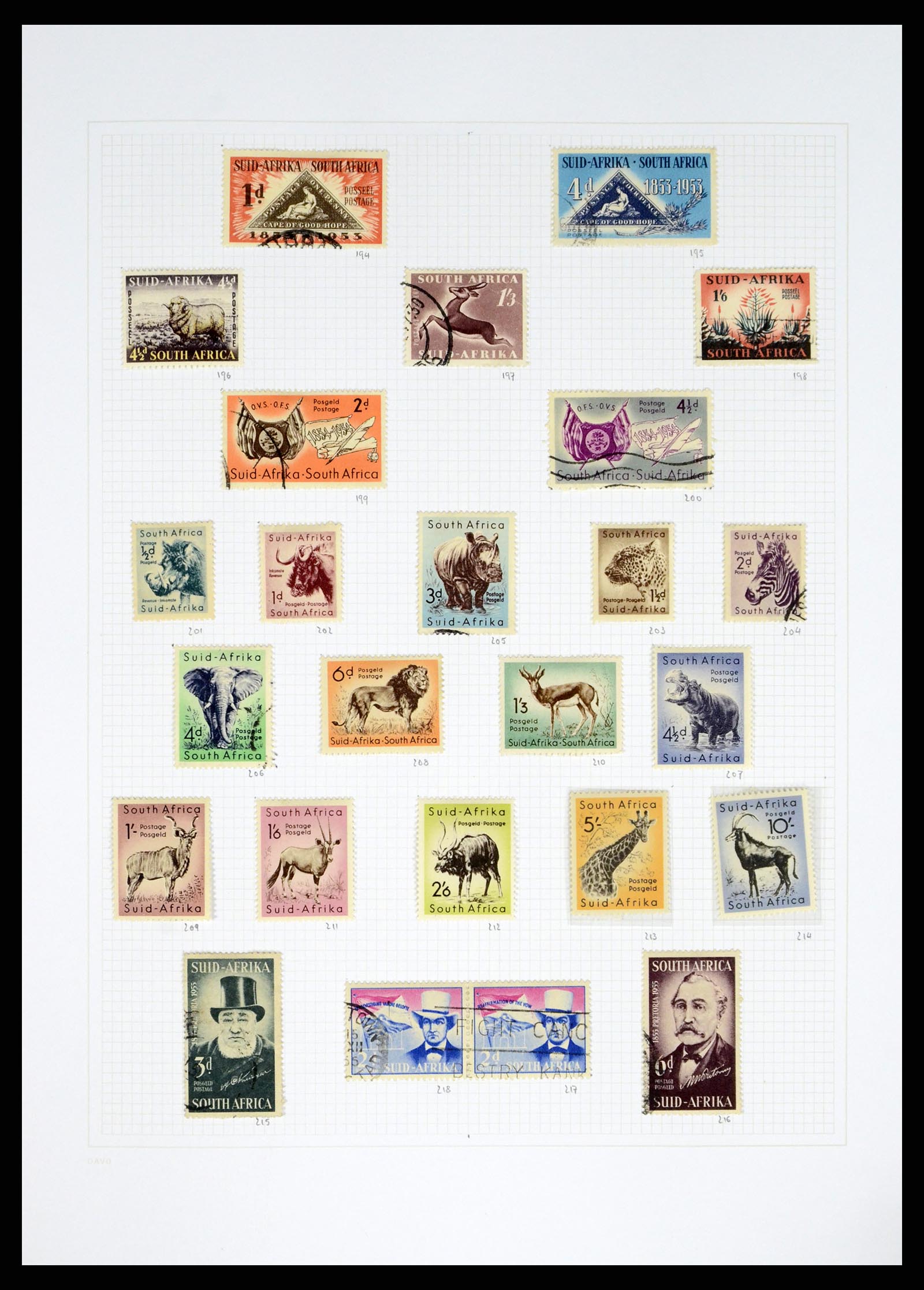 38161 0011 - Postzegelverzameling 38161 Zuid Afrika 1892-2015.
