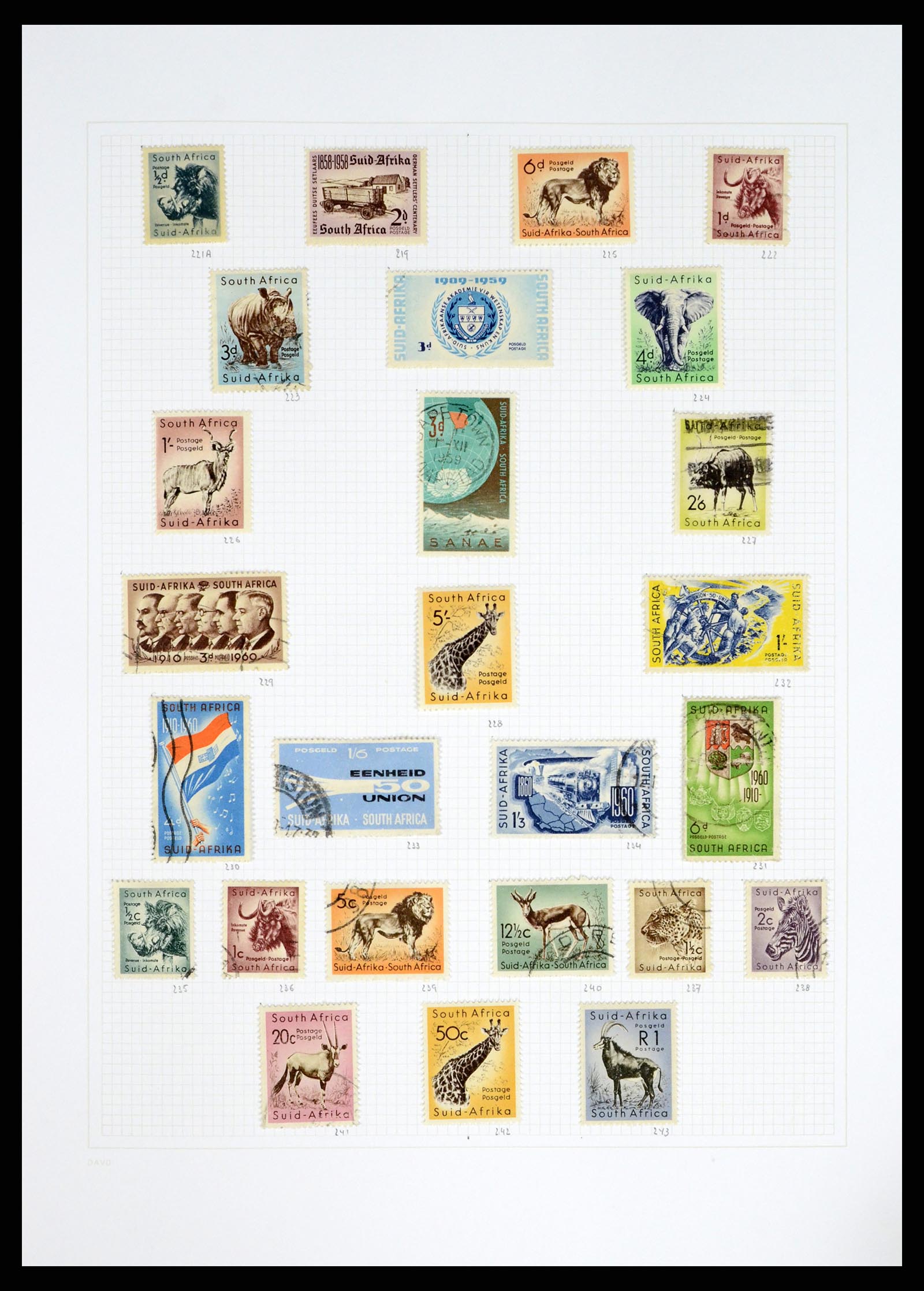 38161 0012 - Postzegelverzameling 38161 Zuid Afrika 1892-2015.