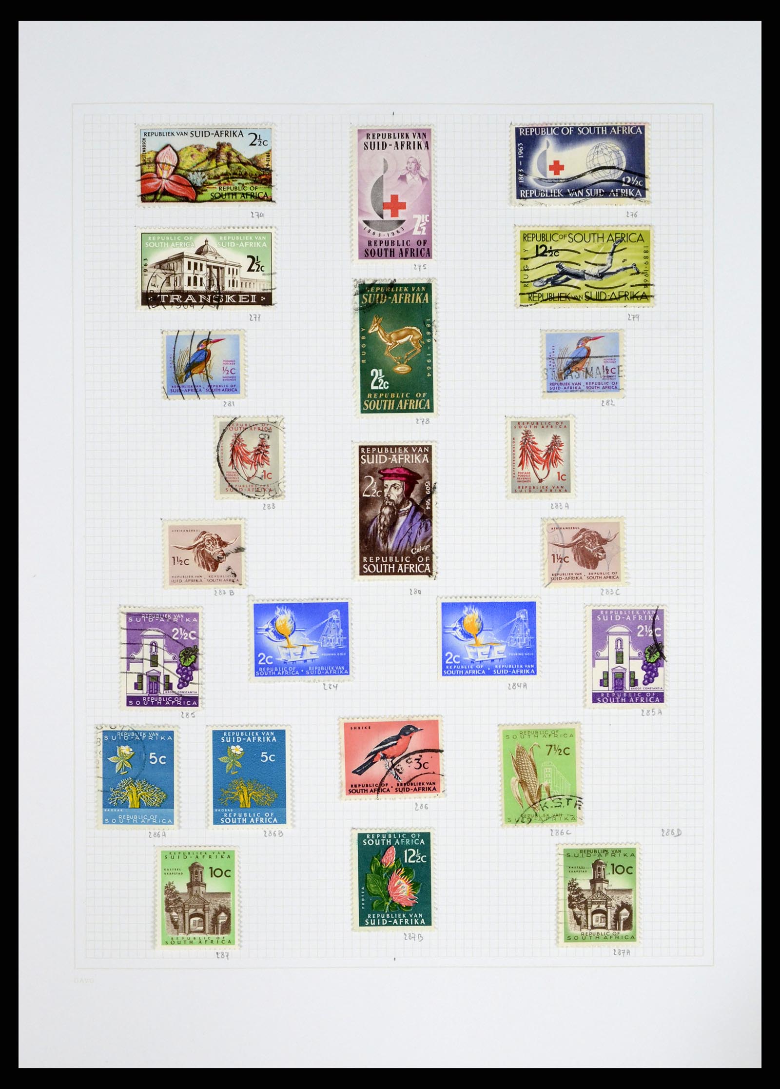 38161 0014 - Postzegelverzameling 38161 Zuid Afrika 1892-2015.