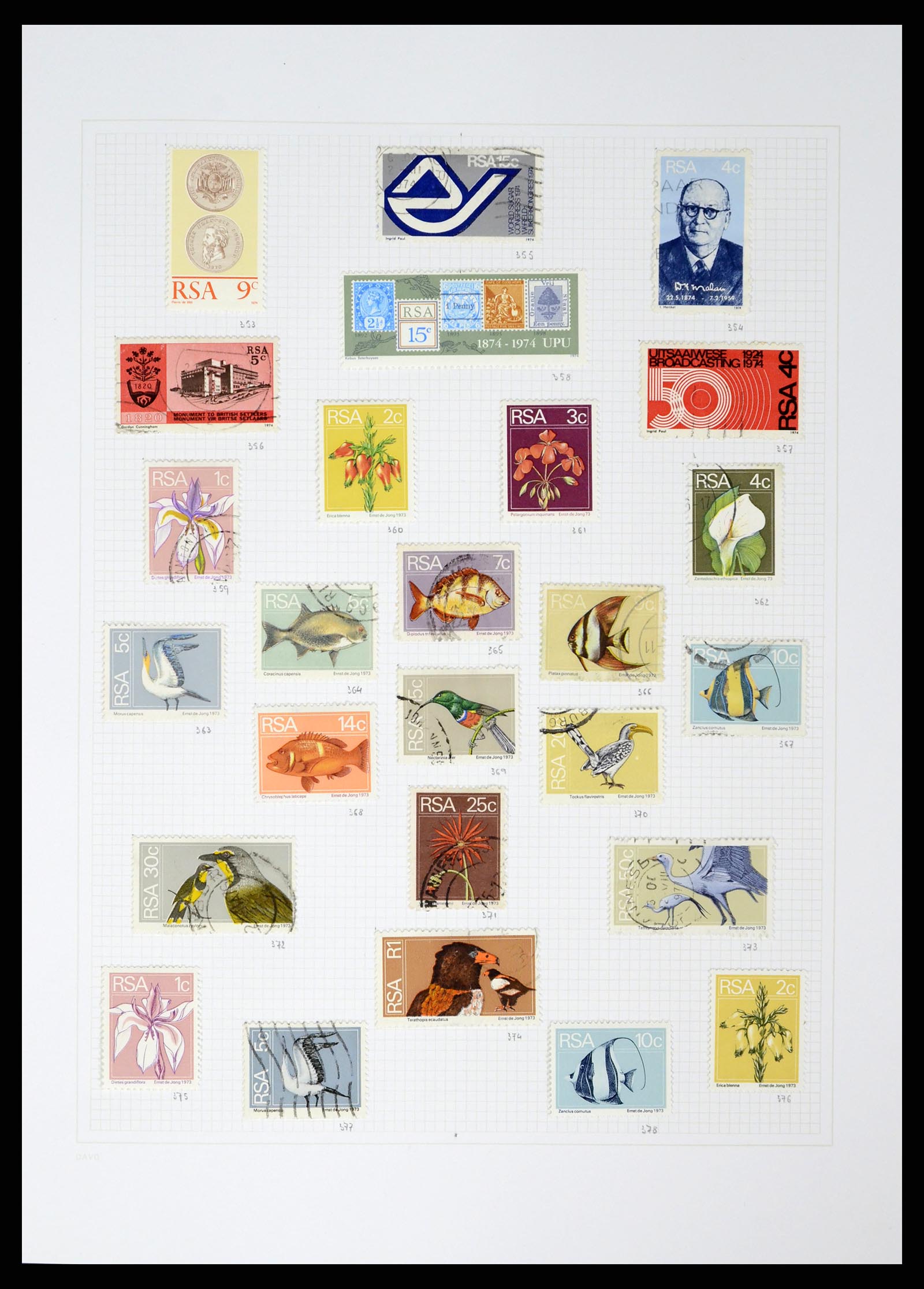 38161 0018 - Postzegelverzameling 38161 Zuid Afrika 1892-2015.