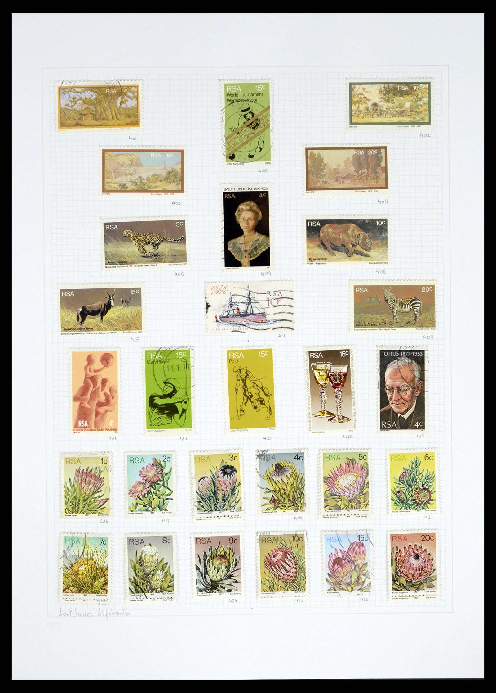 38161 0020 - Postzegelverzameling 38161 Zuid Afrika 1892-2015.