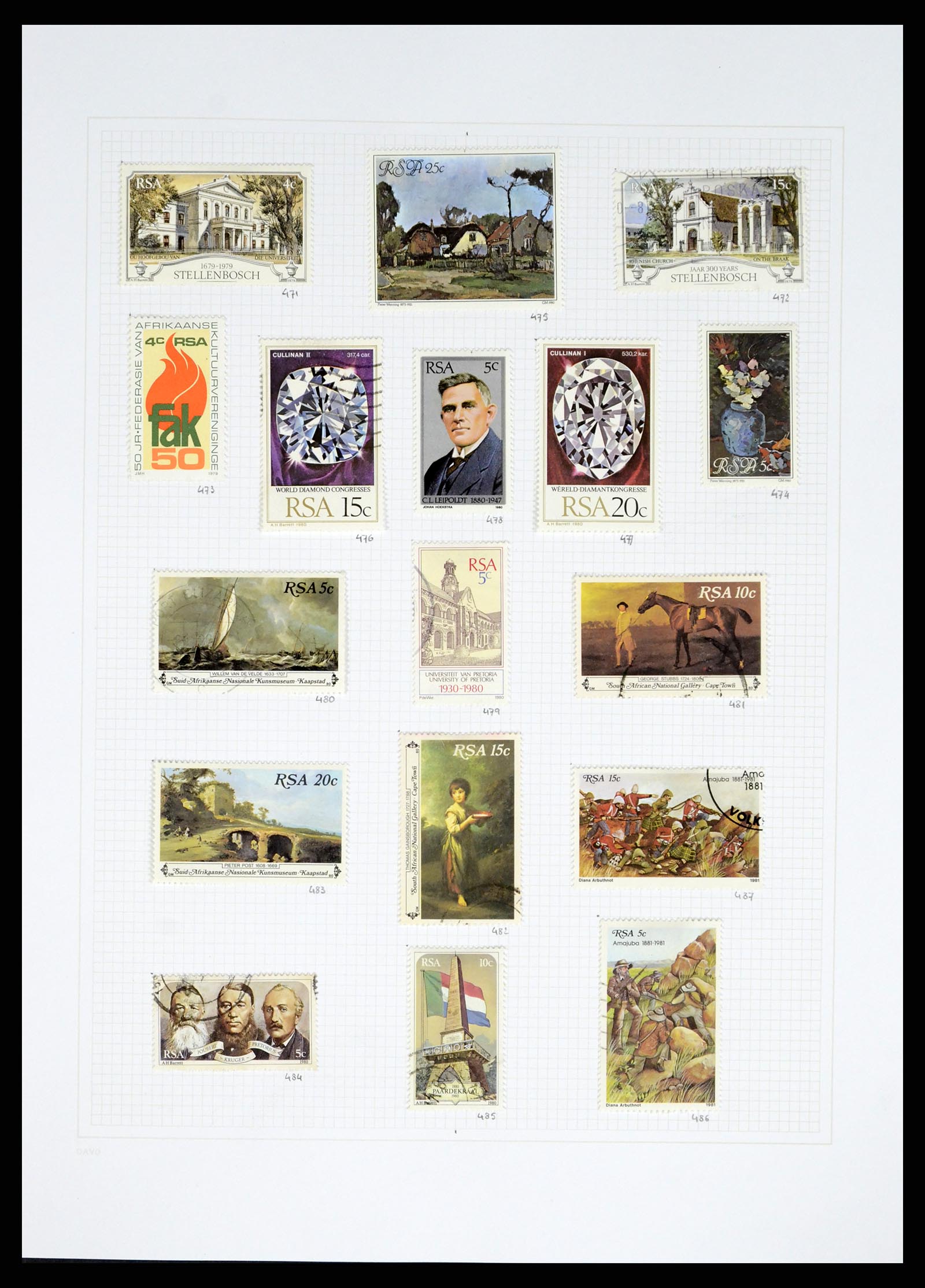 38161 0023 - Stamp collection 38161 South Africa 1892-2015.