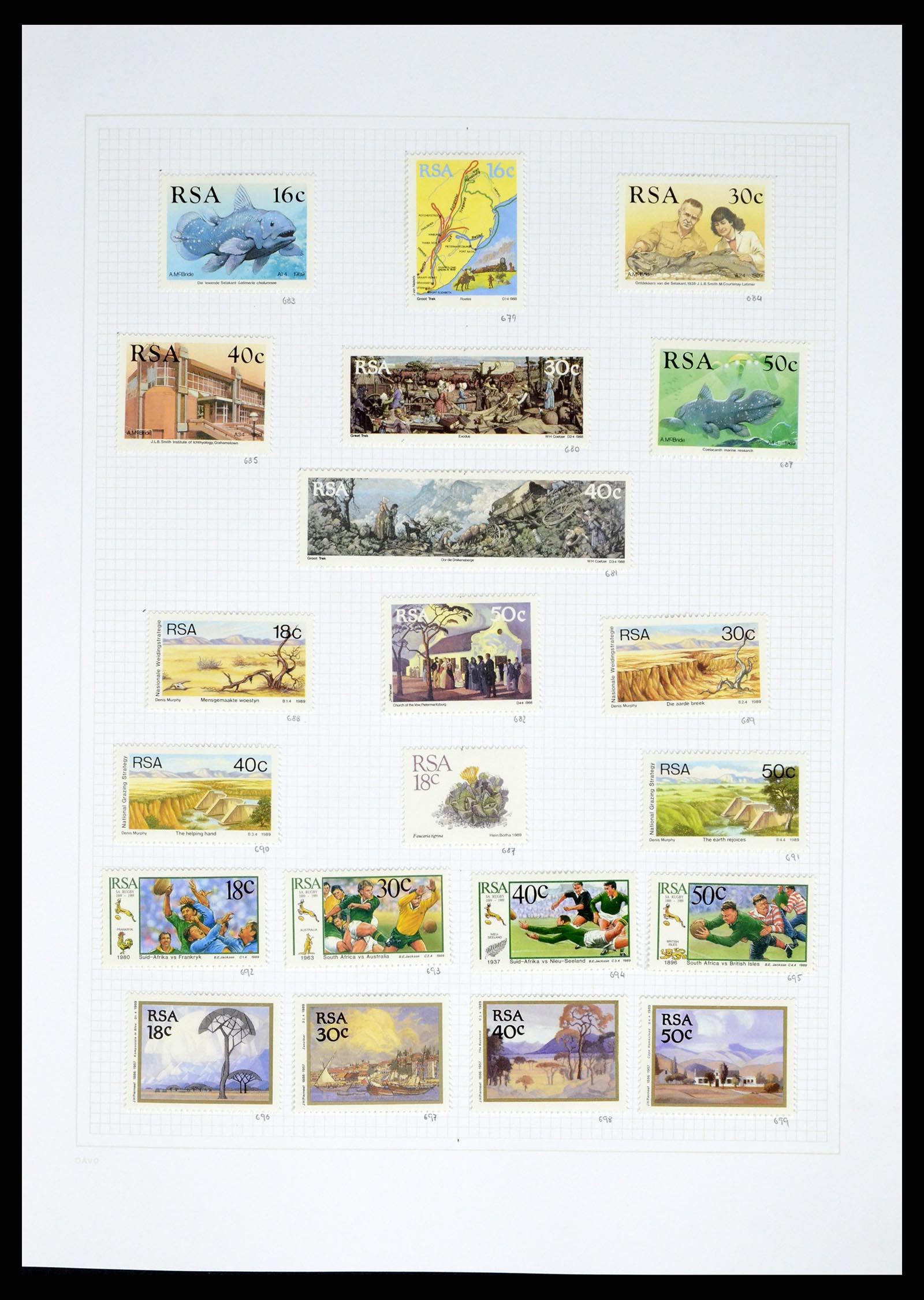 38161 0033 - Stamp collection 38161 South Africa 1892-2015.