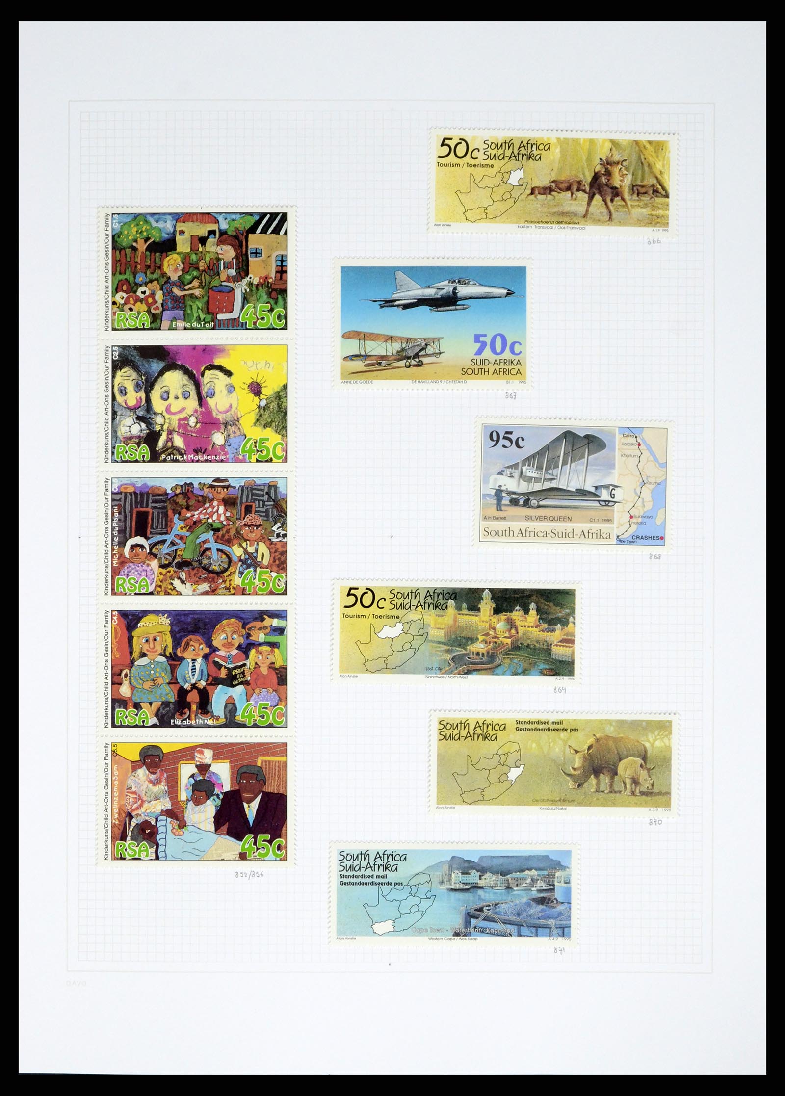 38161 0041 - Postzegelverzameling 38161 Zuid Afrika 1892-2015.