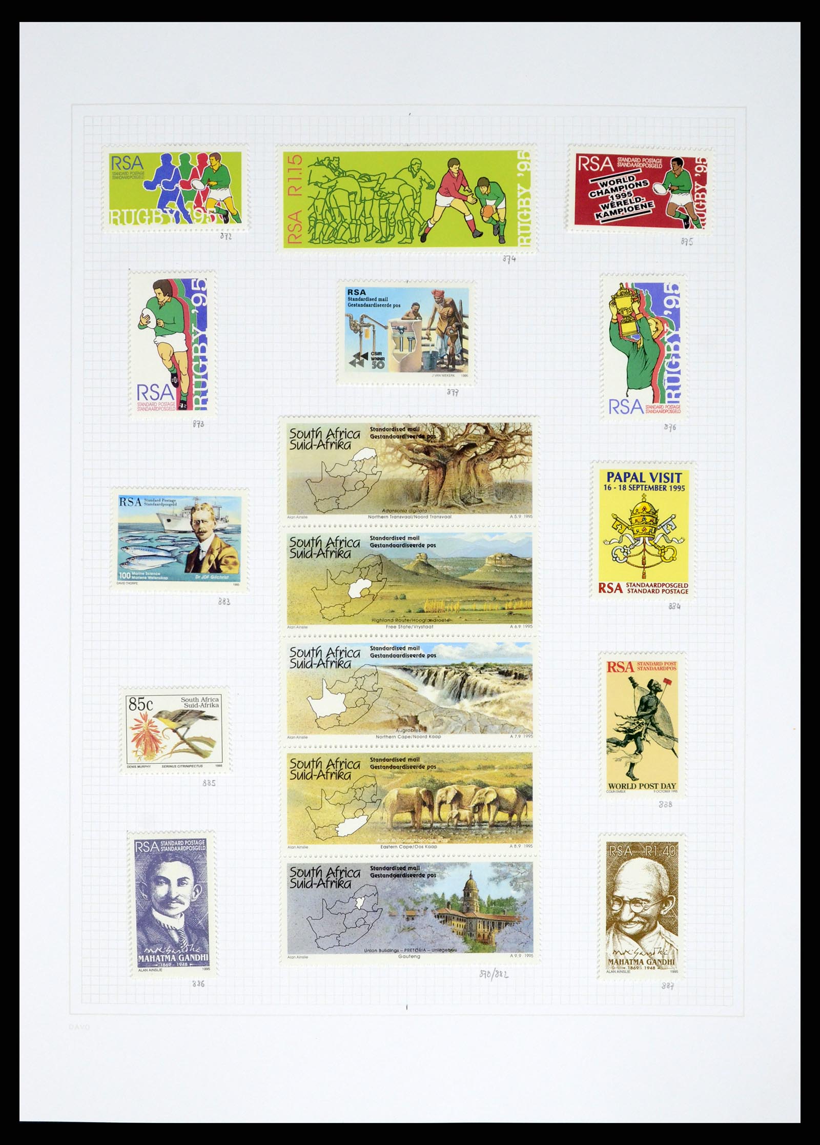 38161 0042 - Postzegelverzameling 38161 Zuid Afrika 1892-2015.