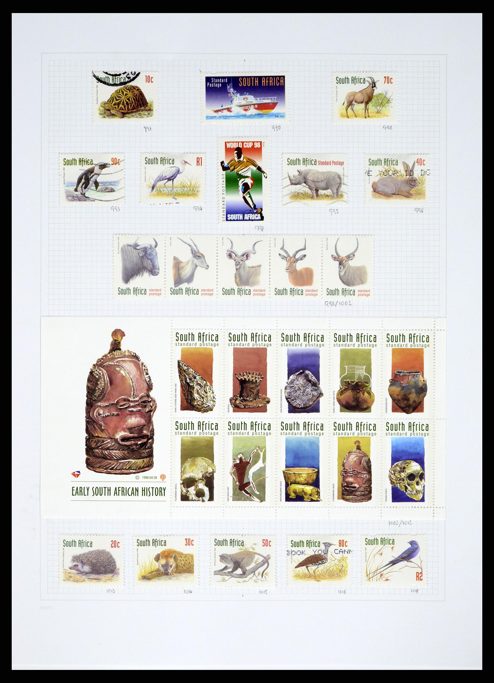 38161 0048 - Postzegelverzameling 38161 Zuid Afrika 1892-2015.