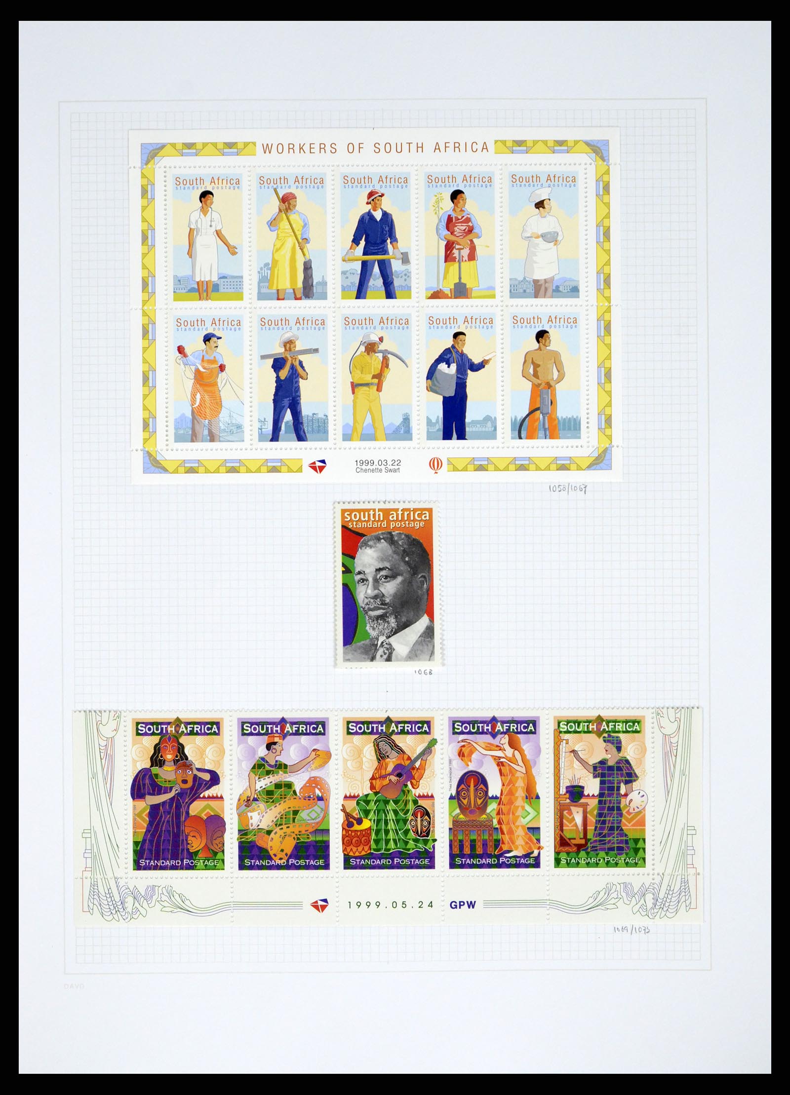 38161 0051 - Postzegelverzameling 38161 Zuid Afrika 1892-2015.