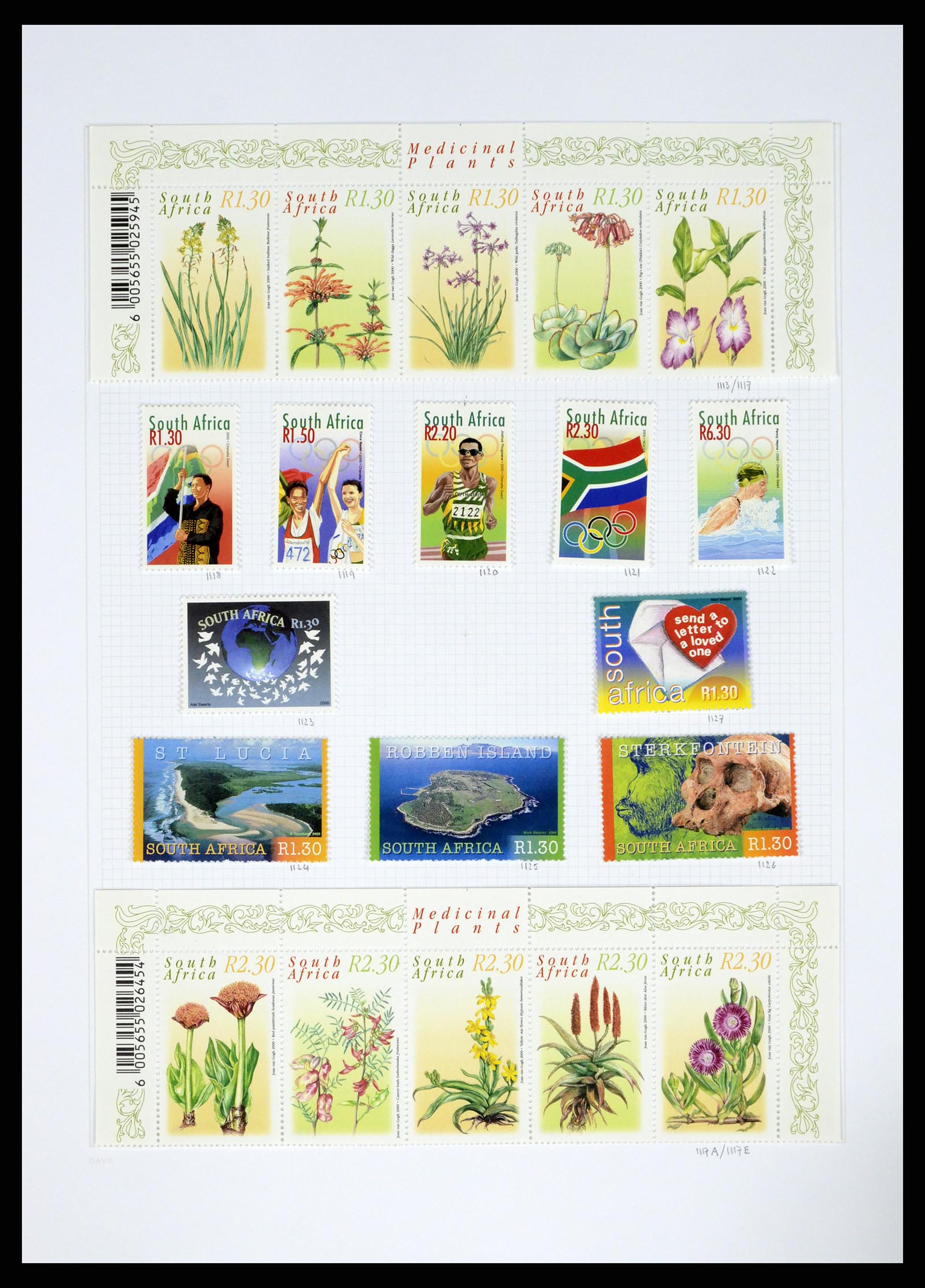 38161 0054 - Postzegelverzameling 38161 Zuid Afrika 1892-2015.