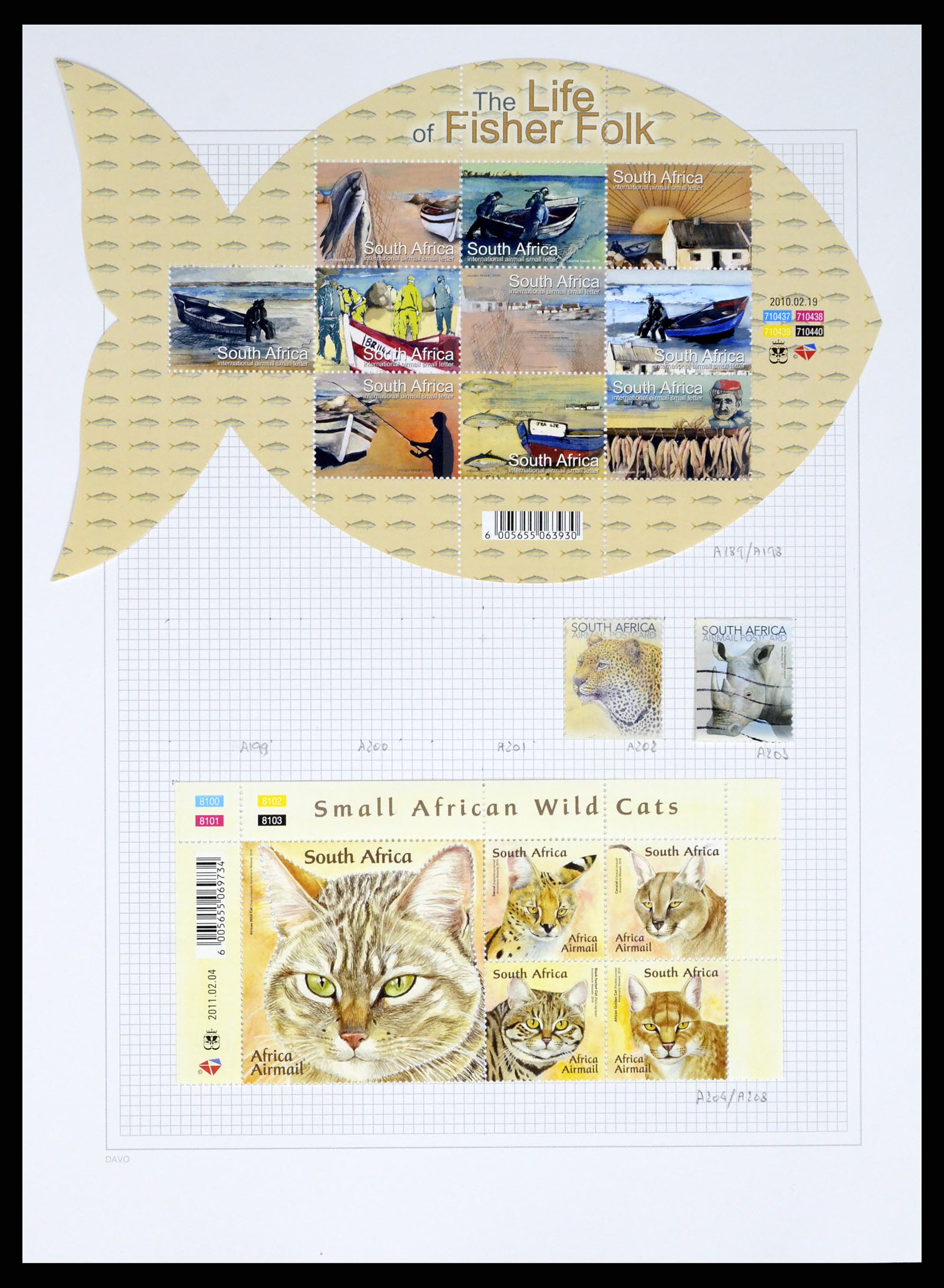 38161 0165 - Stamp collection 38161 South Africa 1892-2015.