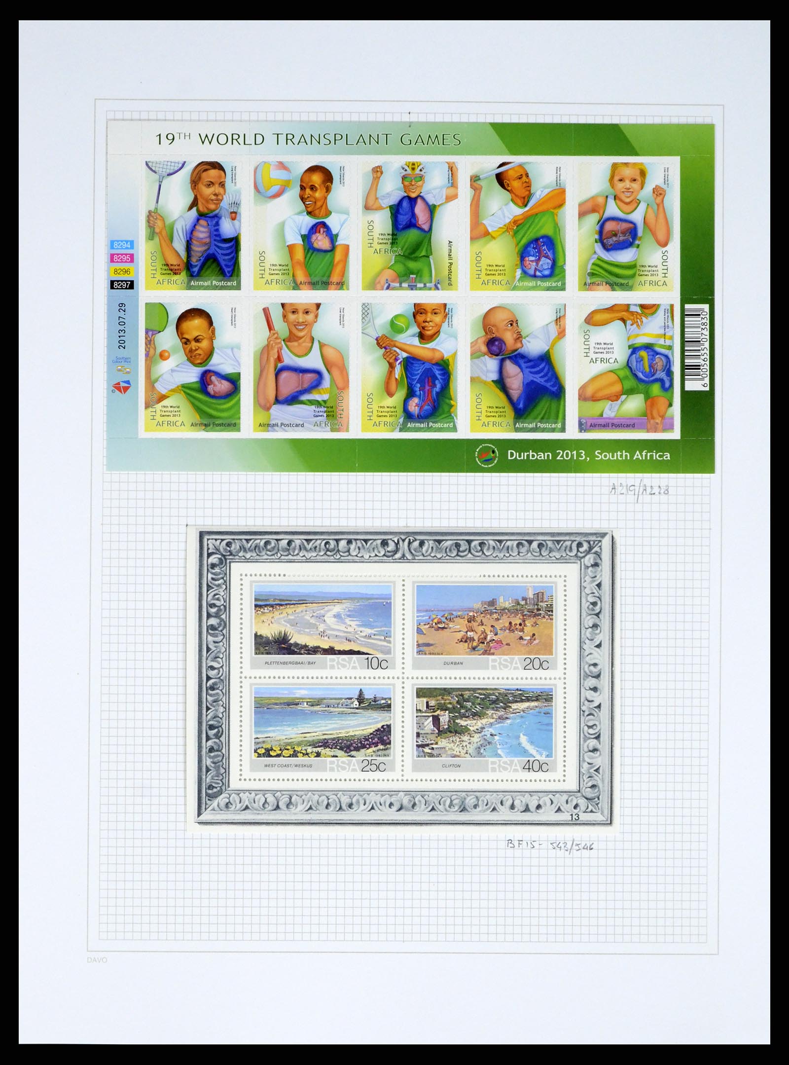 38161 0167 - Stamp collection 38161 South Africa 1892-2015.