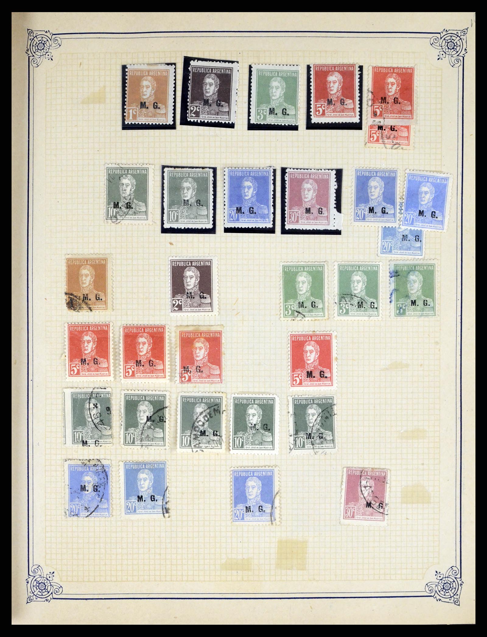 38162 0024 - Stamp collection 38162 Argentina service 1913-1931.