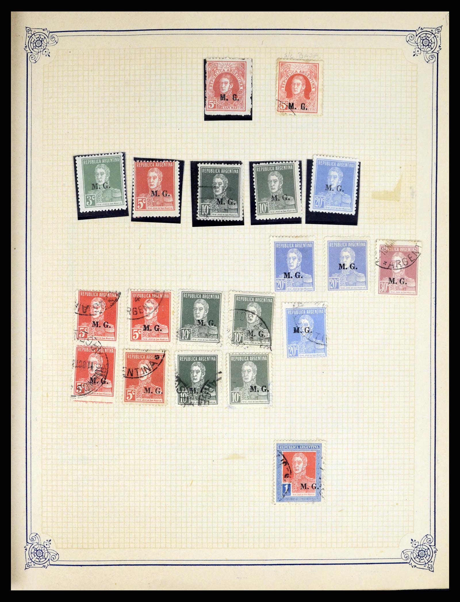 38162 0026 - Stamp collection 38162 Argentina service 1913-1931.